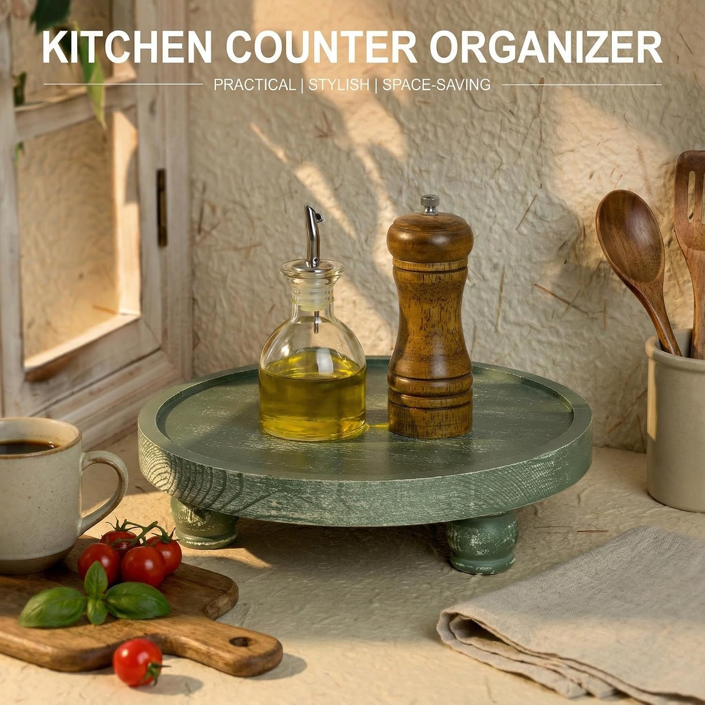 Round Pedestal Stand / Green