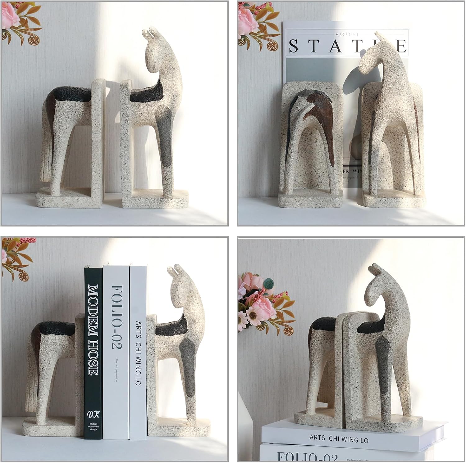 Decorative Bookends Heavy Duty / Abstract Horse