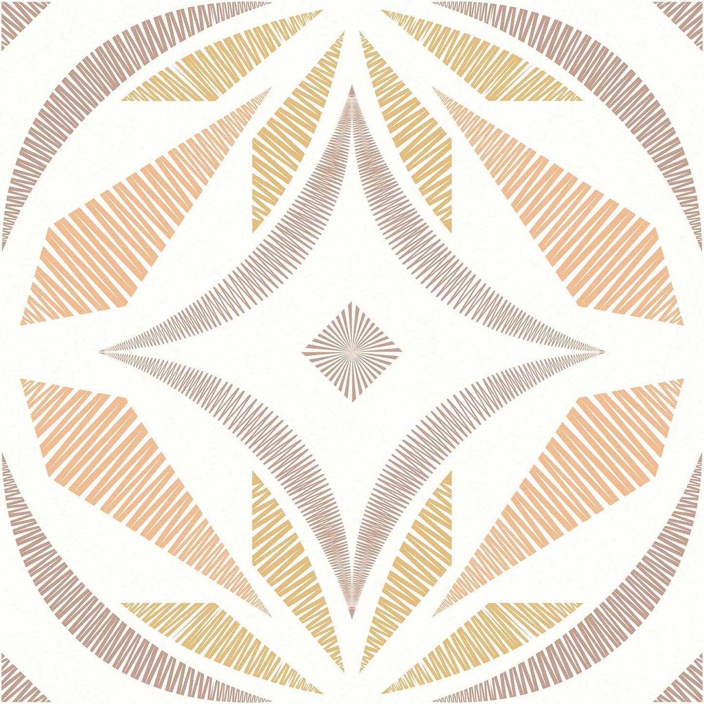 Peel and Stick Floor Tile / Orange / 7.87 x 7.87 / Set of 20