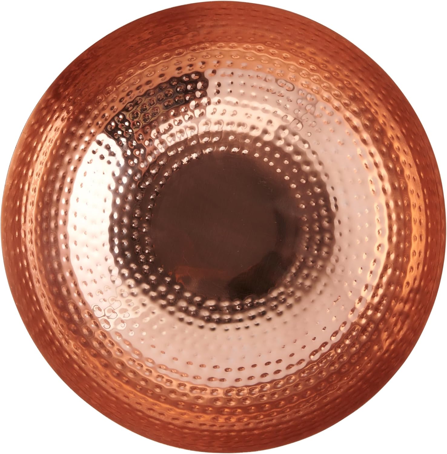 Round Hammered Metal Bowl / Copper Finish