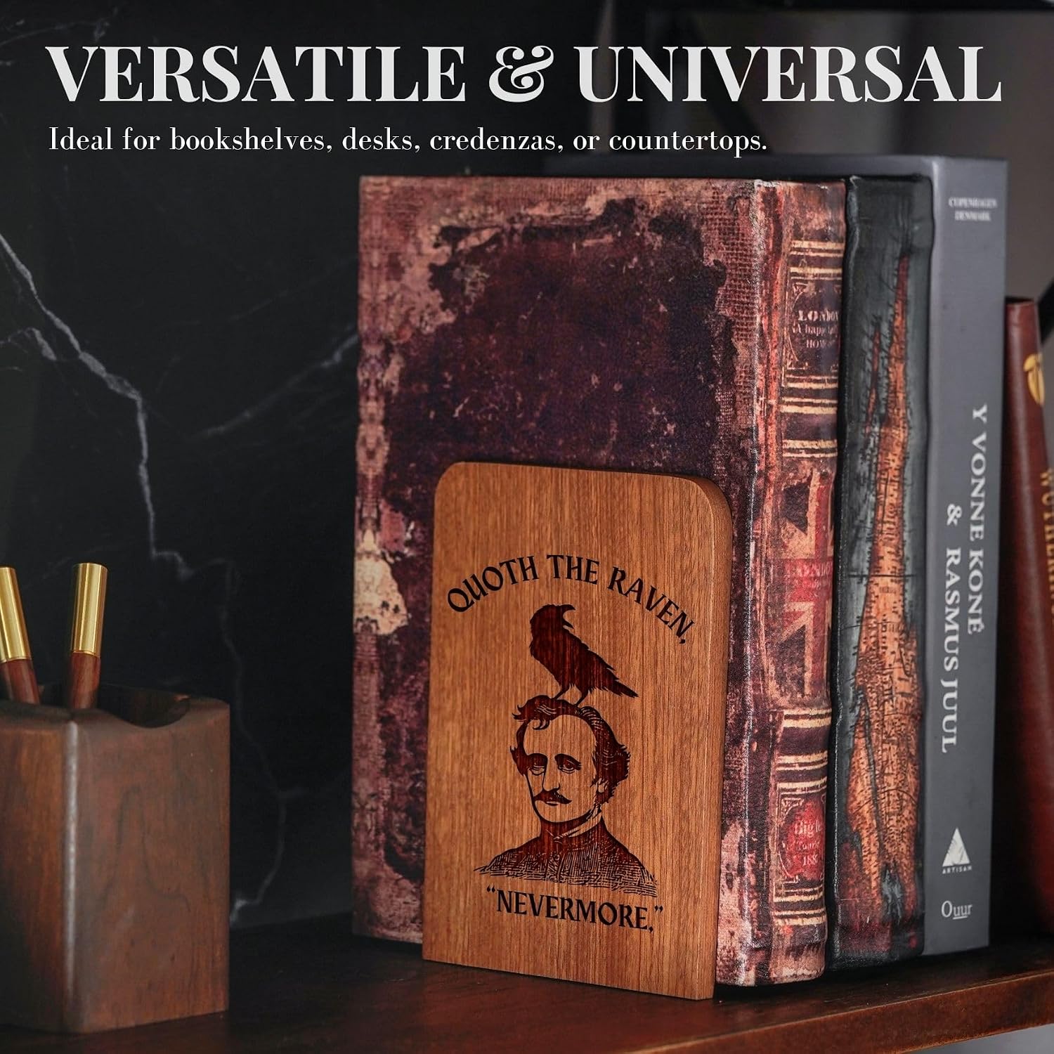 Heavy Duty Wooden Book Ends