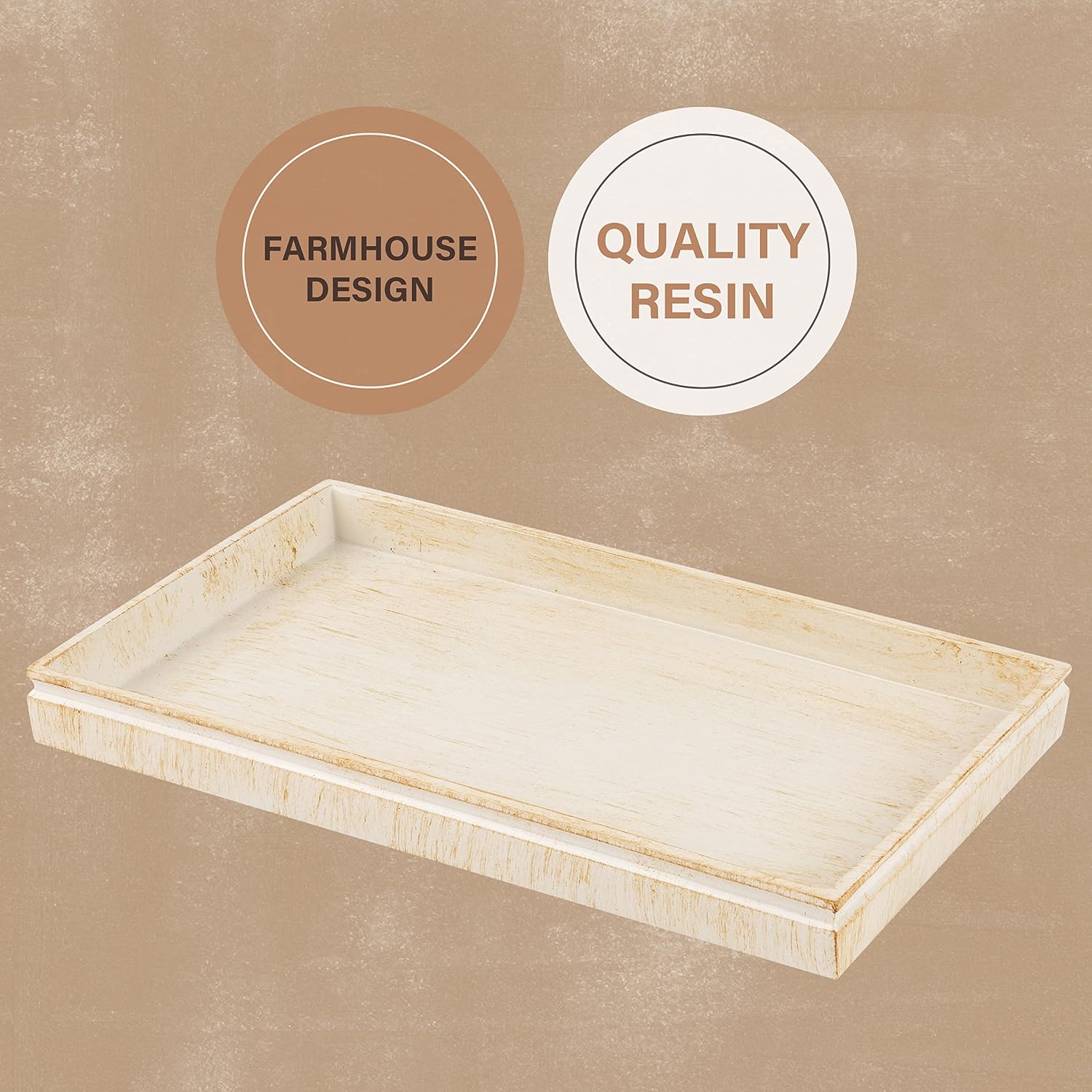 Decor Tray / Decorative Coffee Table Tray / Rustic Luxe