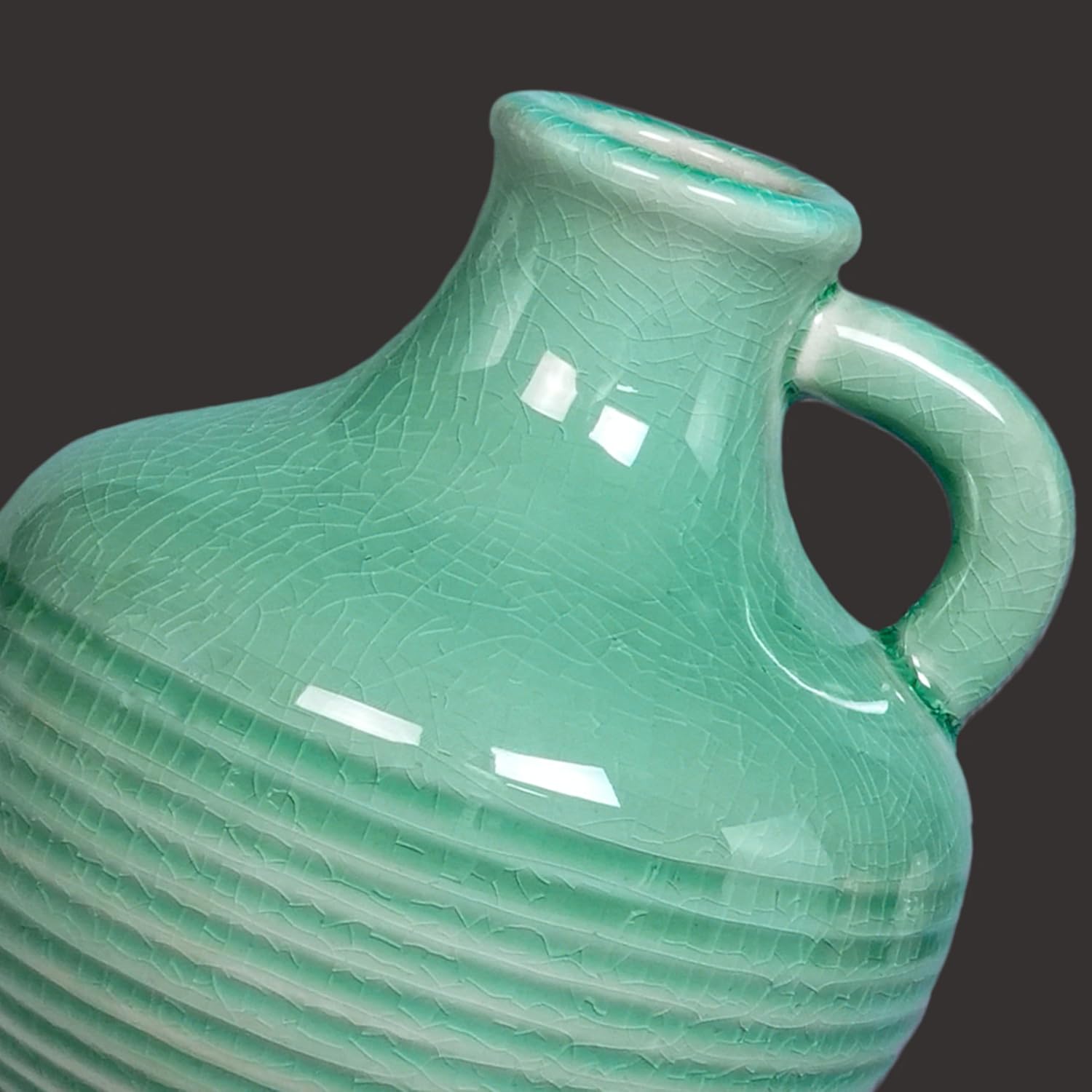 Green Ceramic Vase / 6 Inch / Mint Green - 6