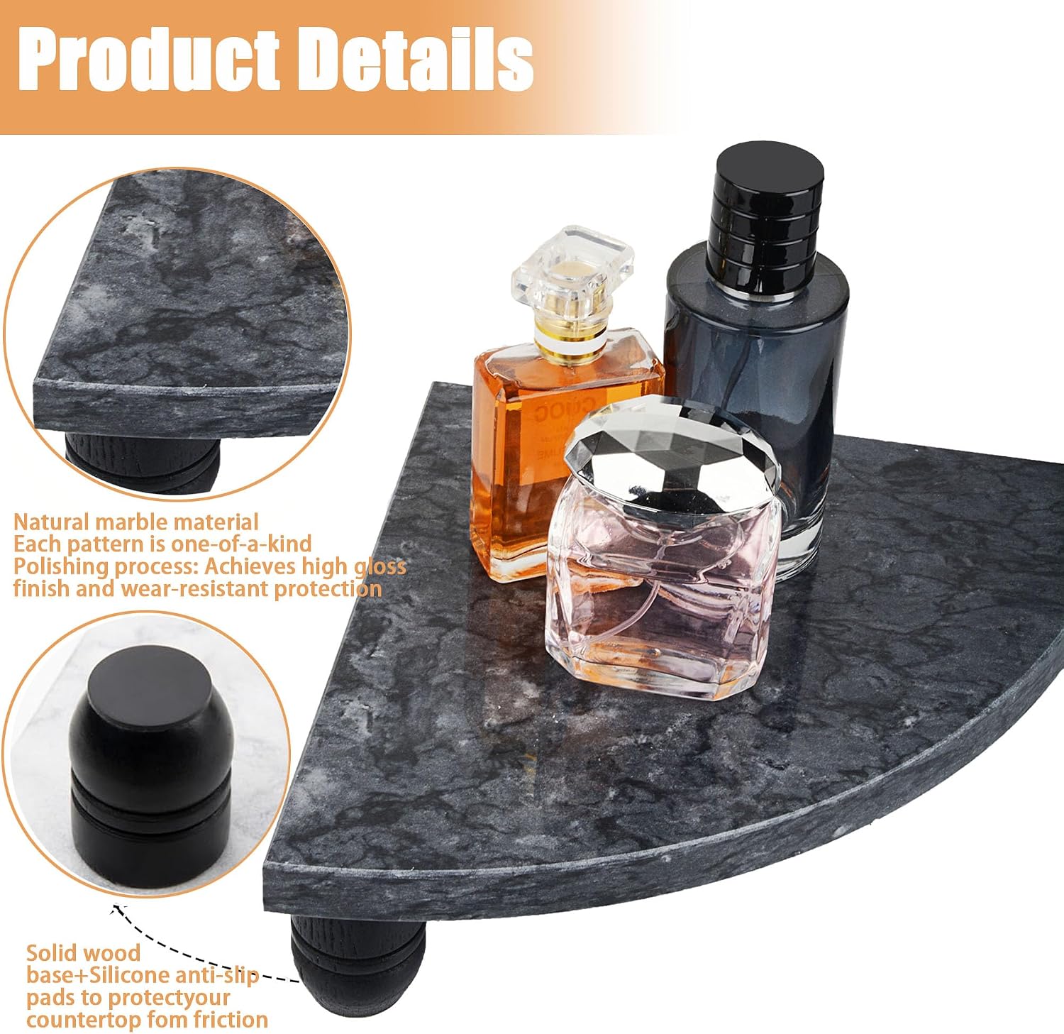 Decorative Pedestal Stand / Black-s