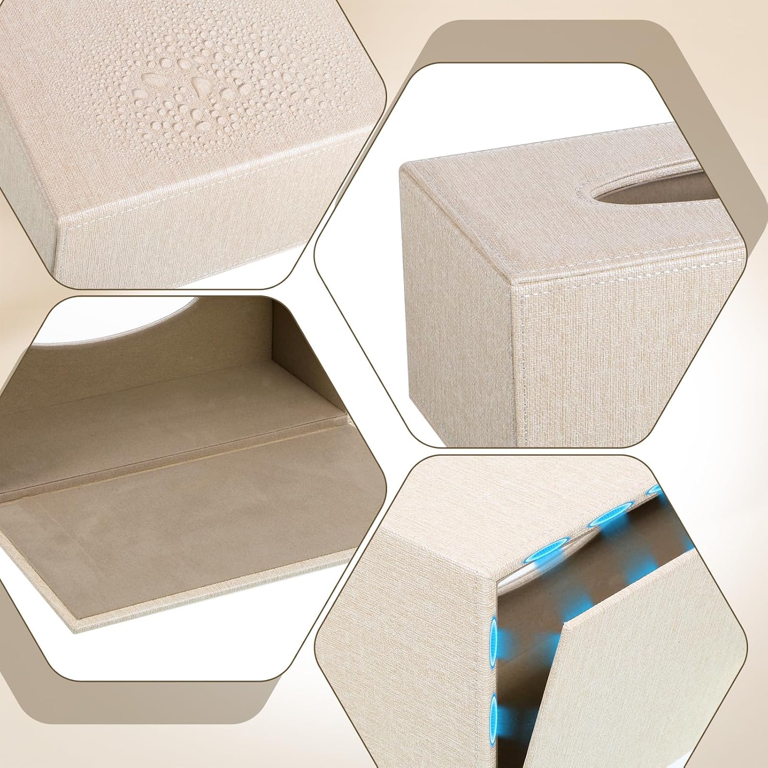 Tissue Box Cover Rectangular / 9.8 x 5.3 x 4.1 / Set of 2