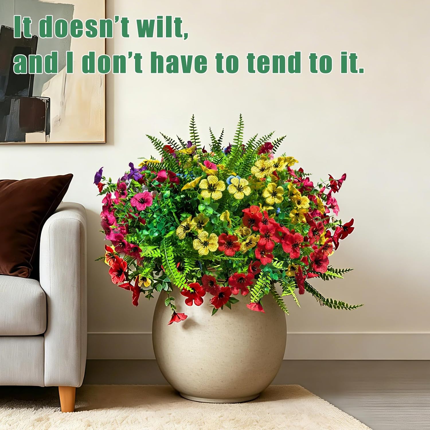 Artificial Flowers / UV Resistant fake Plants Flowers Bundles