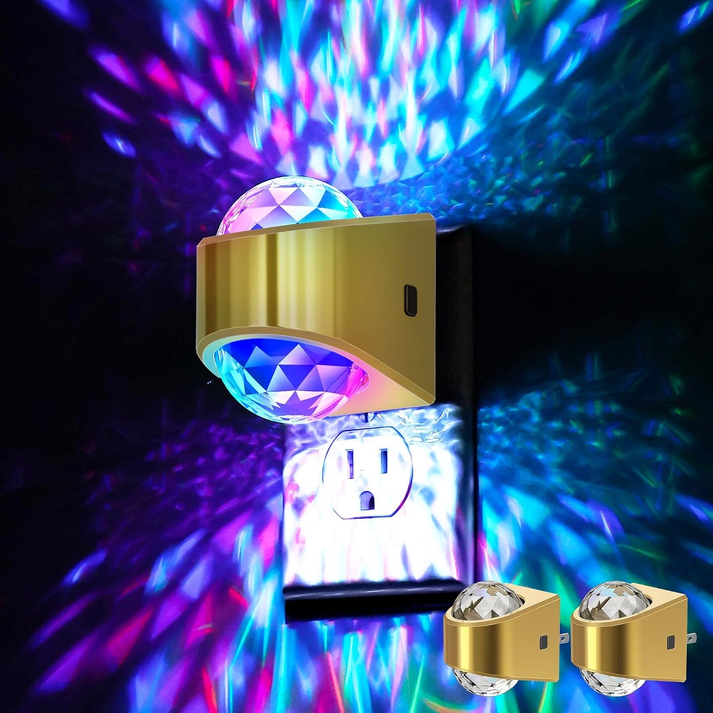 Briignite Night Light Plug into Wall, Color Changing Night Light for Kids