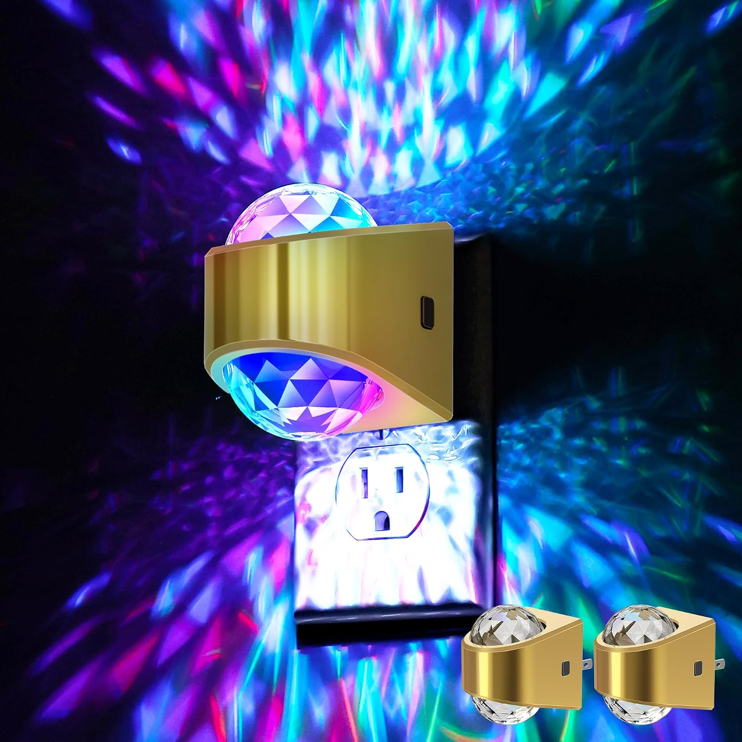 Briignite Night Light Plug into Wall, Color Changing Night Light for Kids