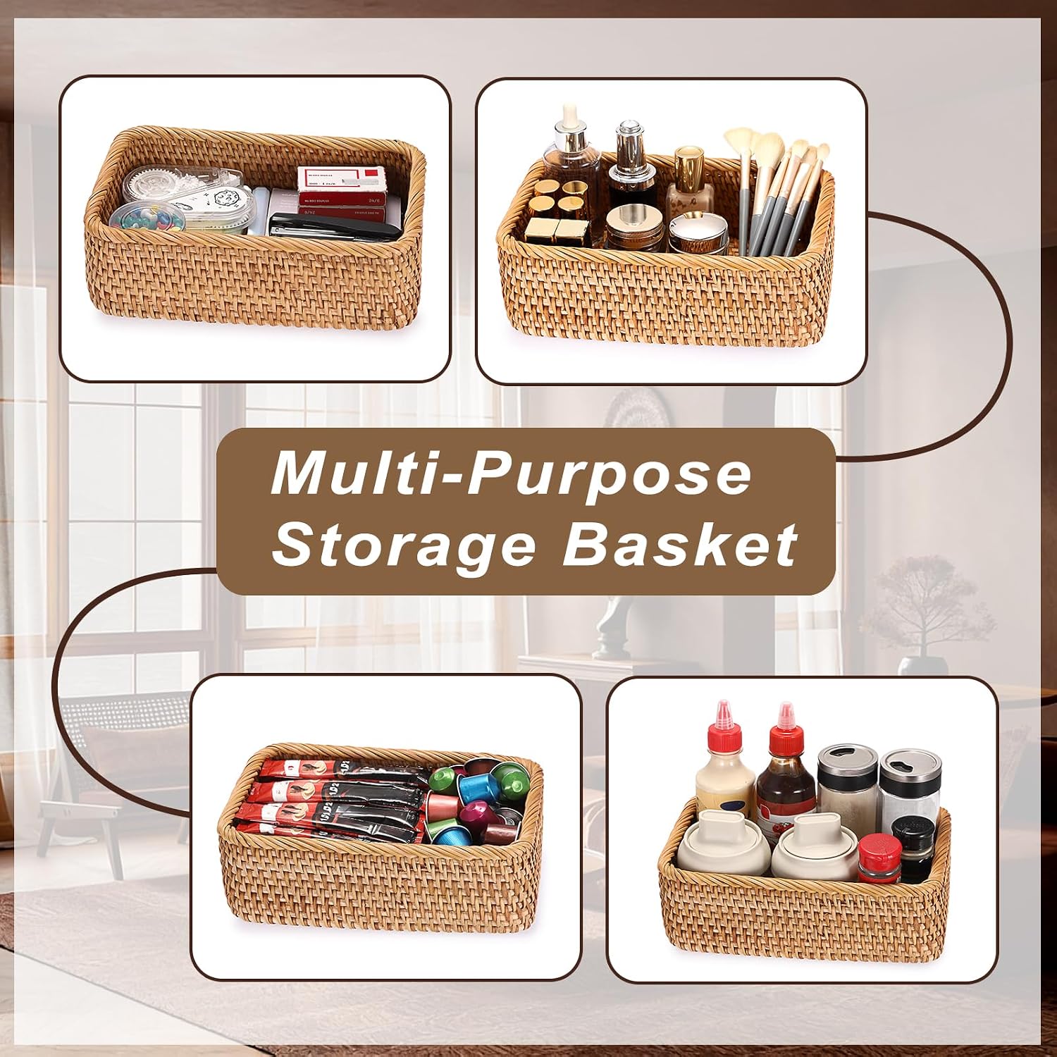 Small Remote Basket / 9.6'' x 6.5'' x 3.1