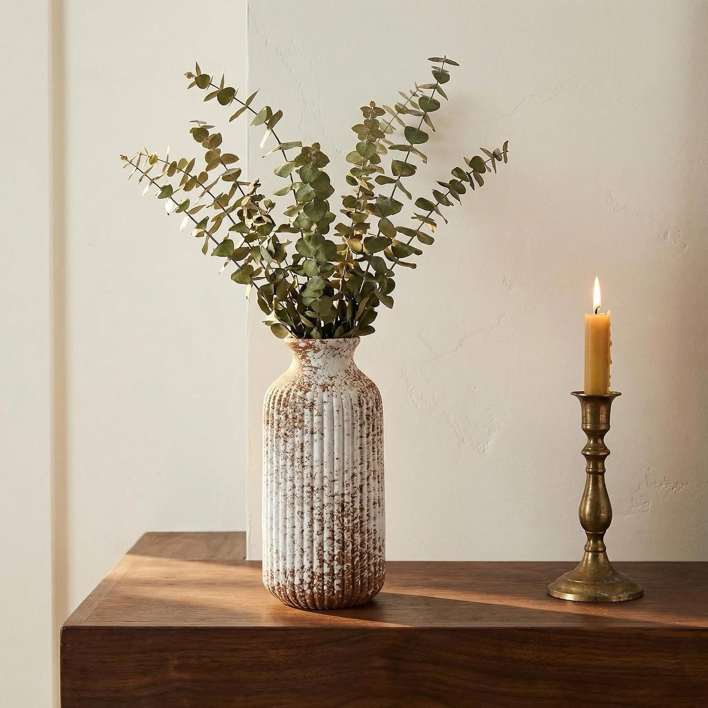 Rustic Ceramic Vase 9 / Terracotta-9