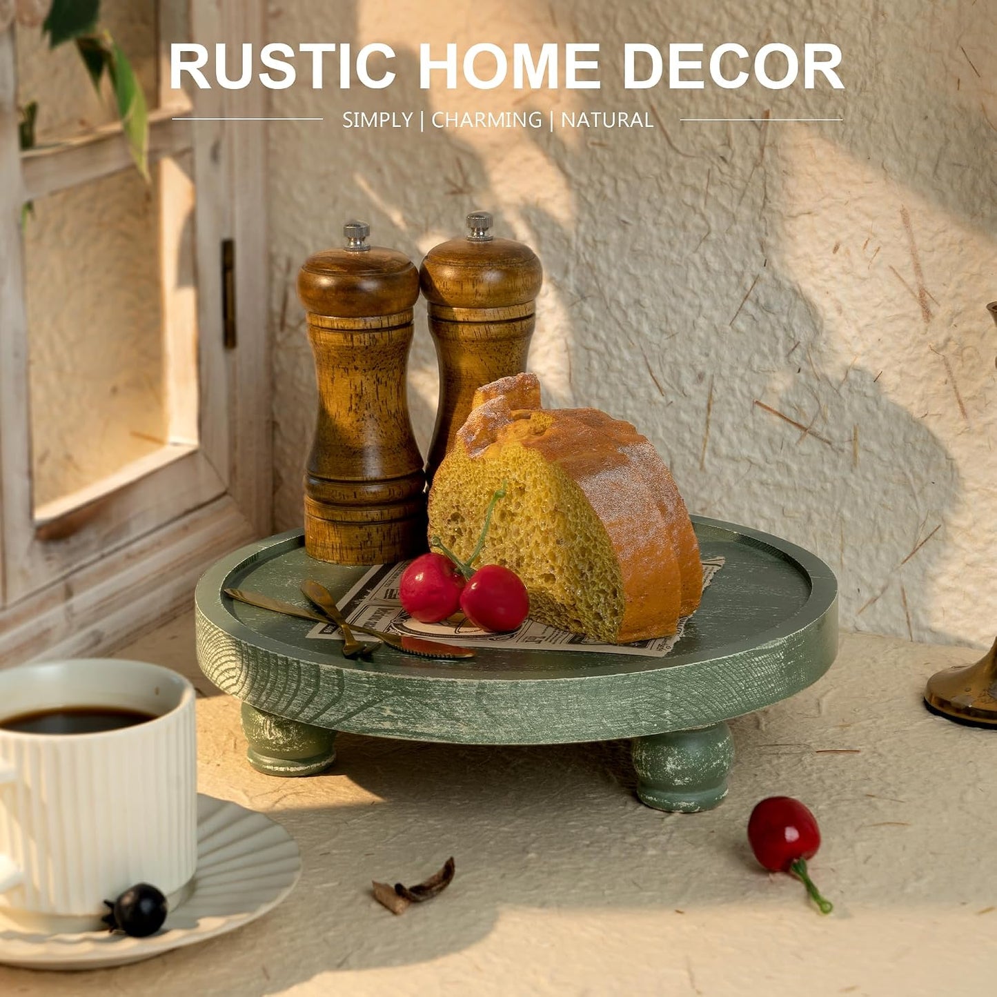 Round Pedestal Stand / Green