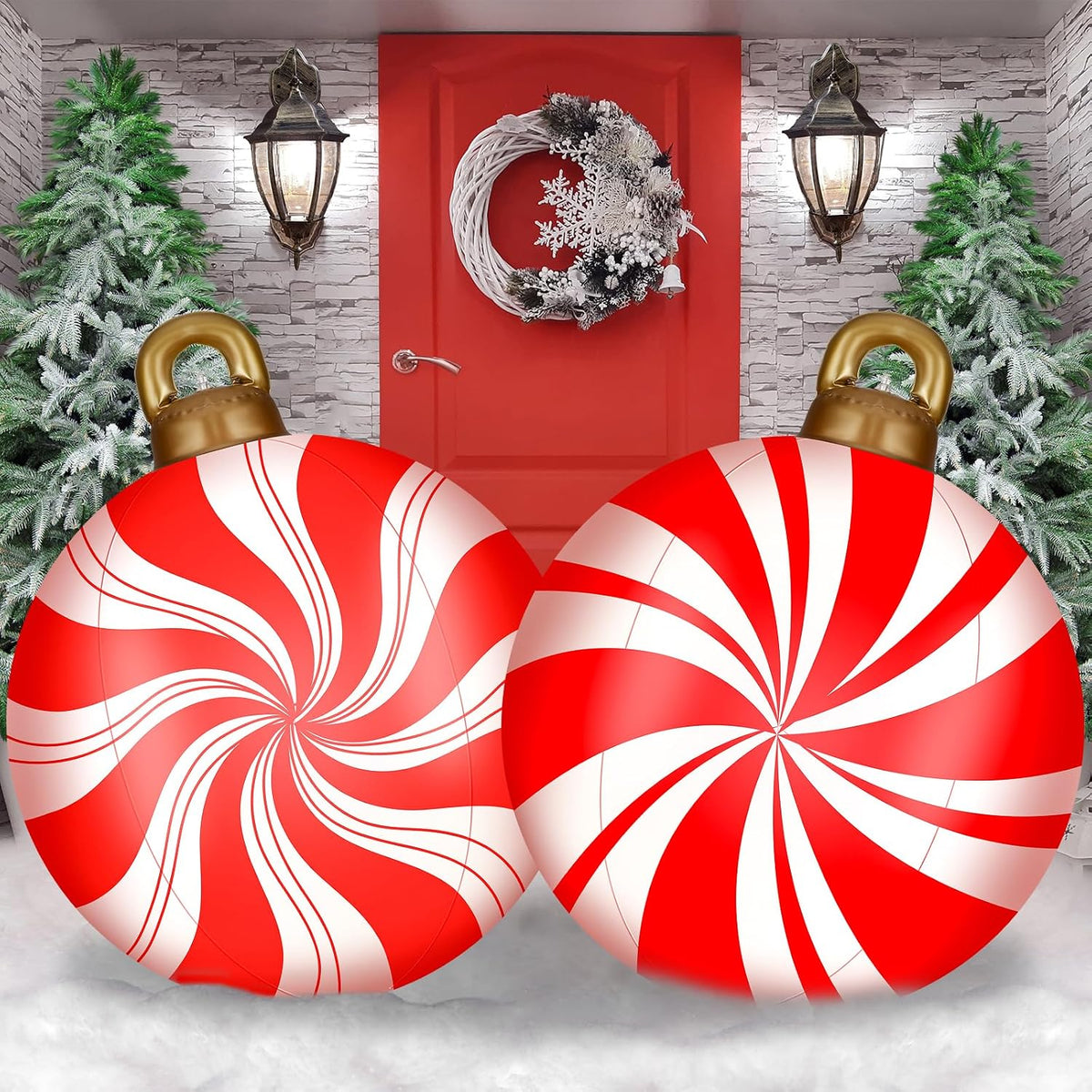 24ct Red Christmas Ball - 2.36 Inch Shatterproof Christmas Tree Decoration Ornaments Hanging Ball for Xmas Tree, Holiday, Wedding, Party