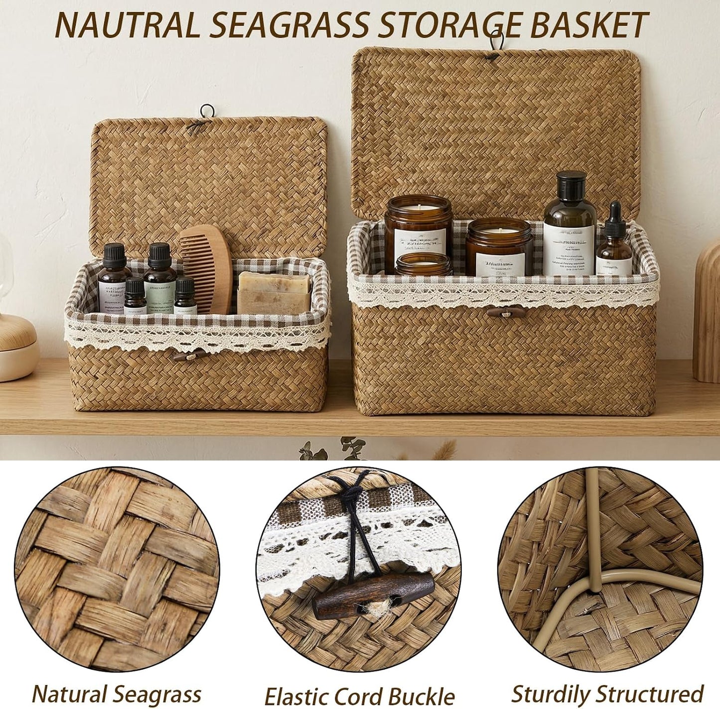 Seagrass Storage Baskets / Set of 2