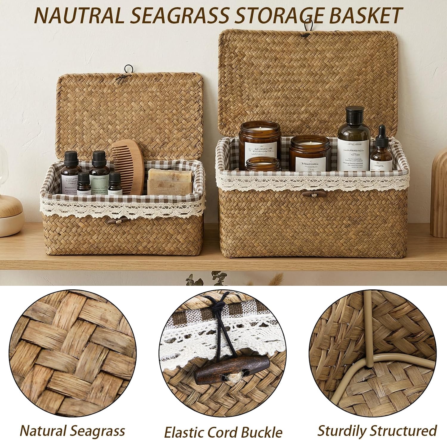 Seagrass Storage Baskets / Set of 2