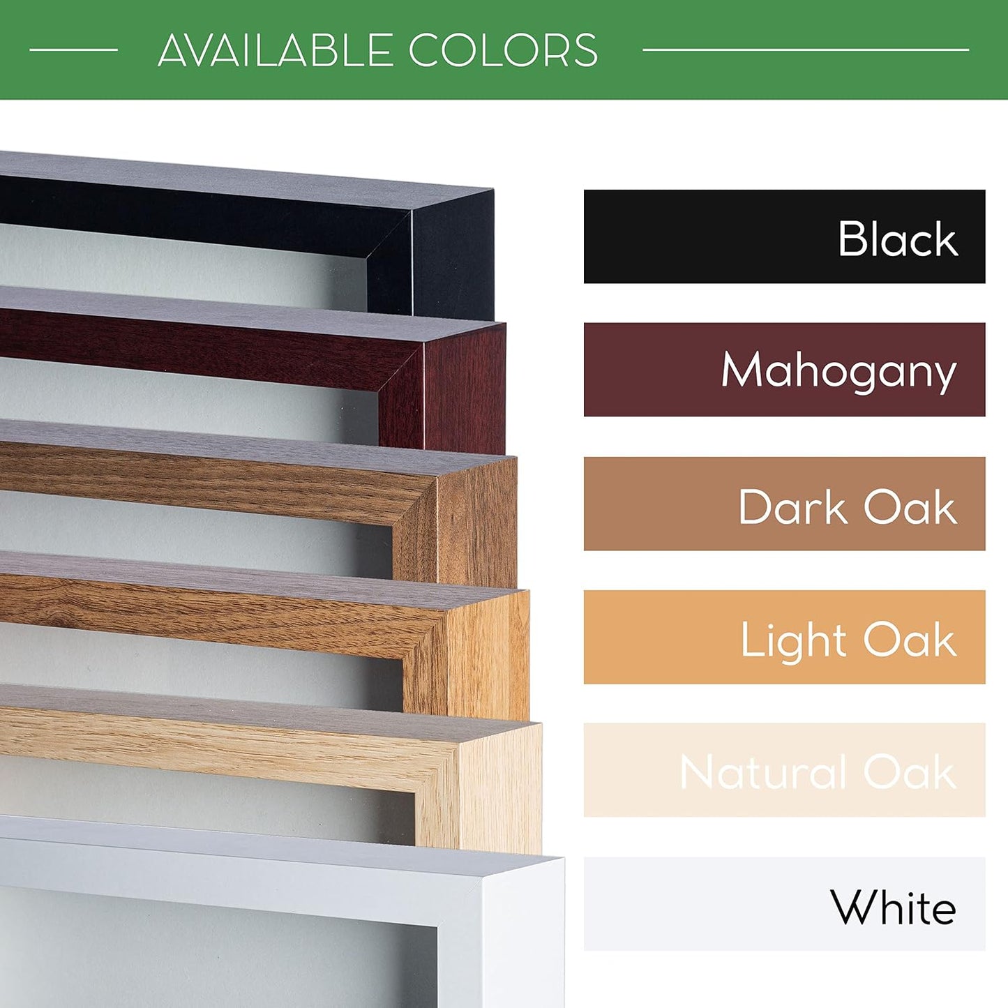 FrameWorks Mahogany Wooden Shadow Box Frame - 8.5' x 11' Display Case with Soft Felt Back, Tempered Glass, White Ball