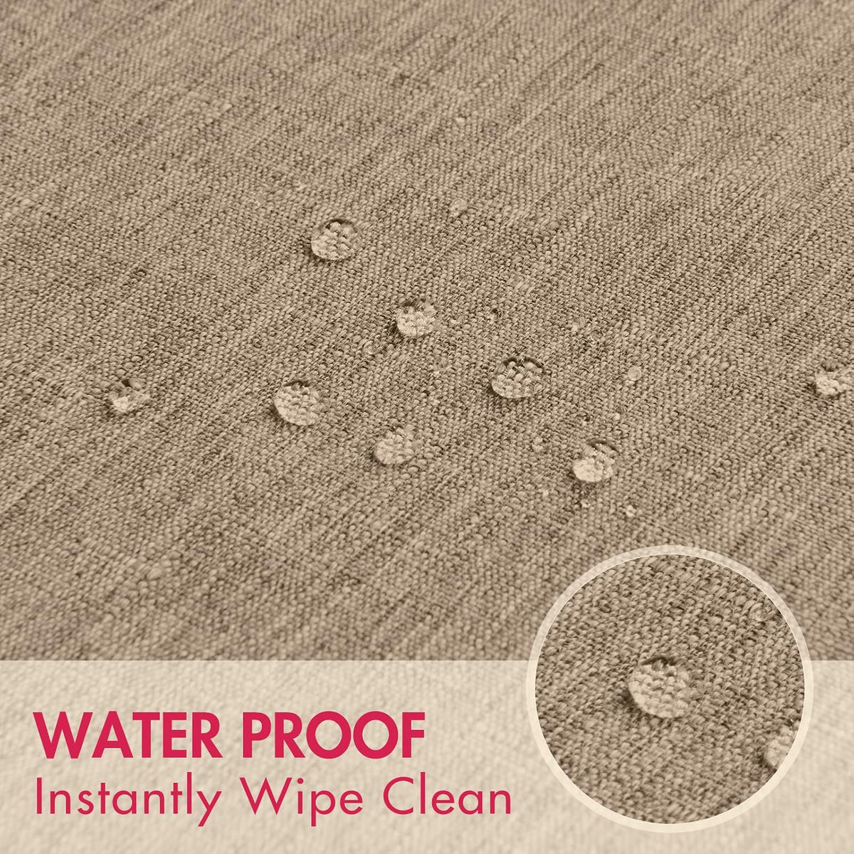 Cloth Place Mats Set of 8–Reusable Rectangular Waterproof Fabric Polyester Washable Wipeable Heat Resistant Linen for