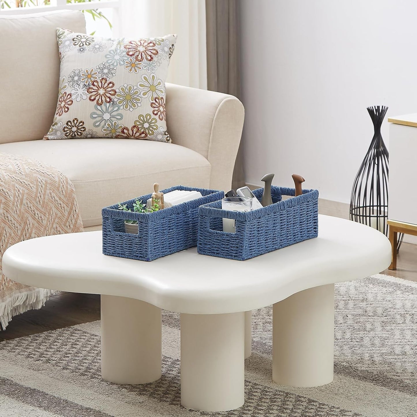 Wicker Baskets / Wicker Storage Basket / Paper Rope