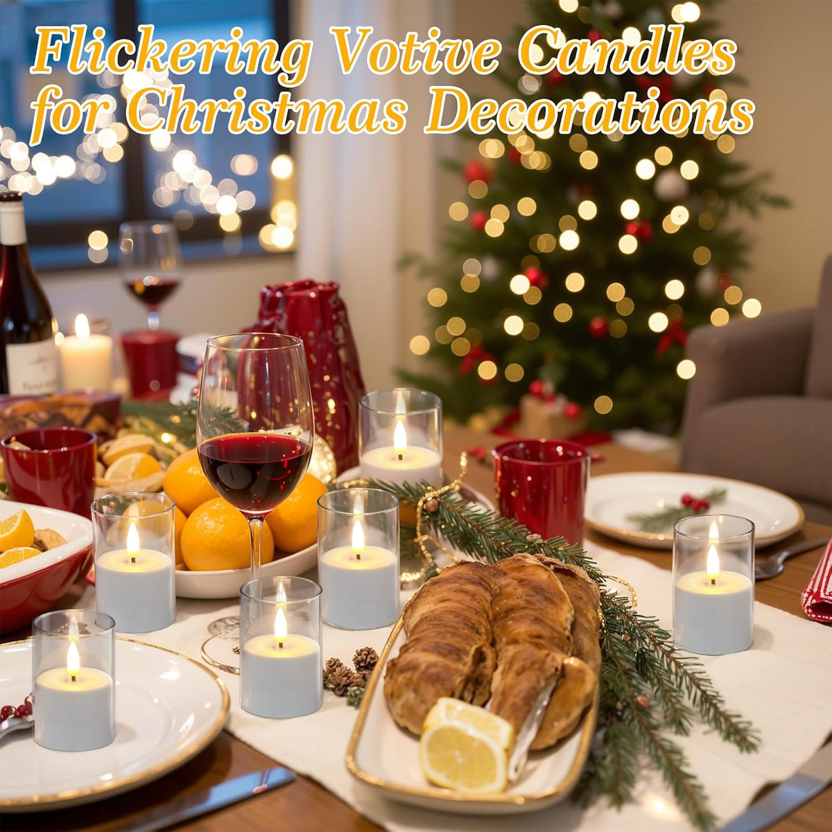 GenSwin Rechargeable LED Flameless Candles Battery Operated Remote Timer | Charging Base, Pillar LED Fake Candles
