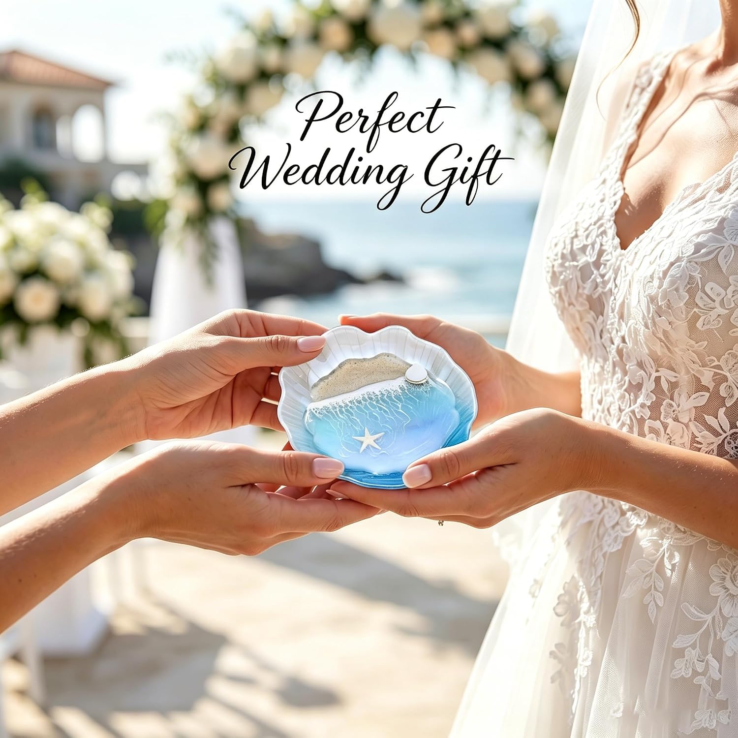 Ocean Inspired Jewelry Holder for Rings & Earrings