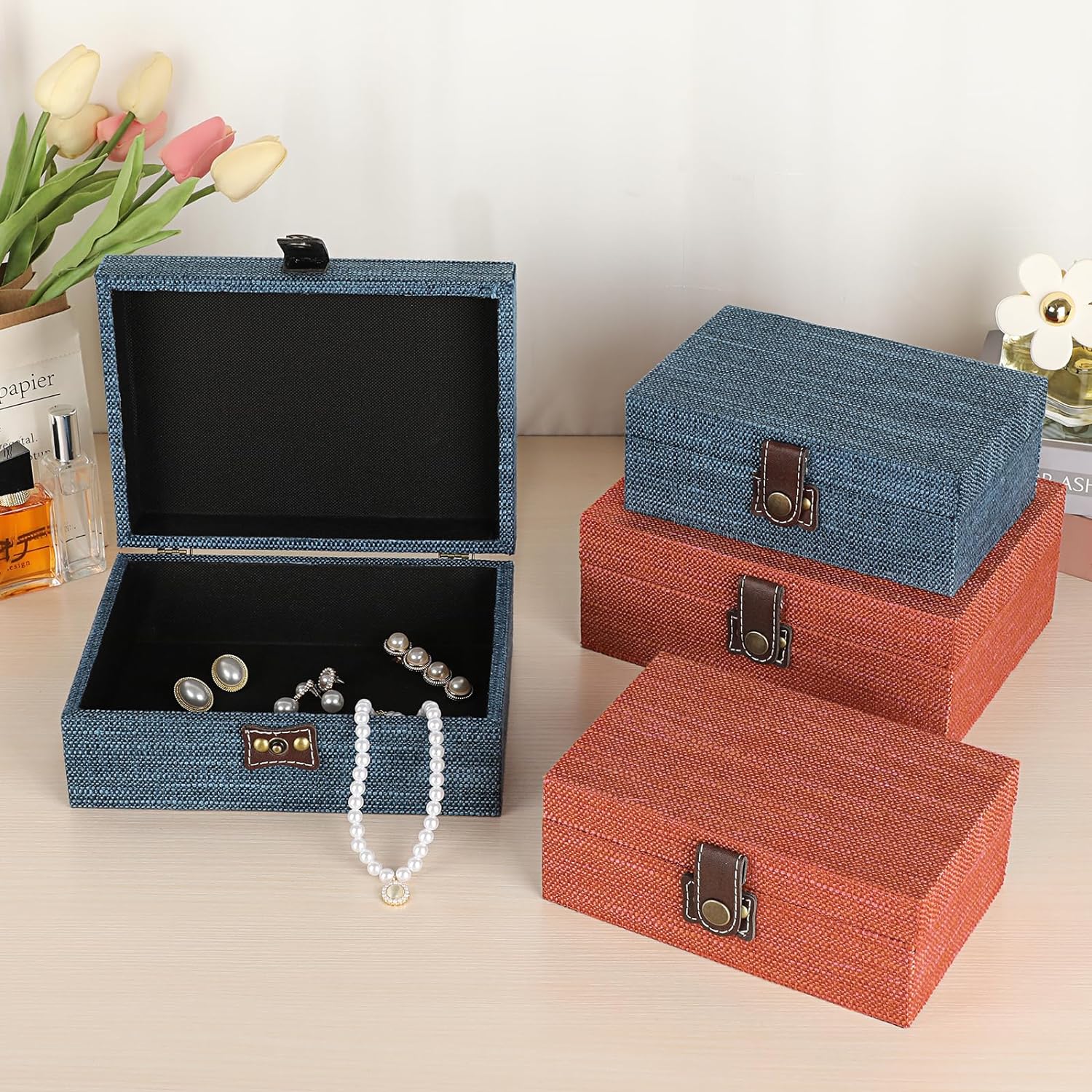 Wooden Decorative Box / Small / Blue
