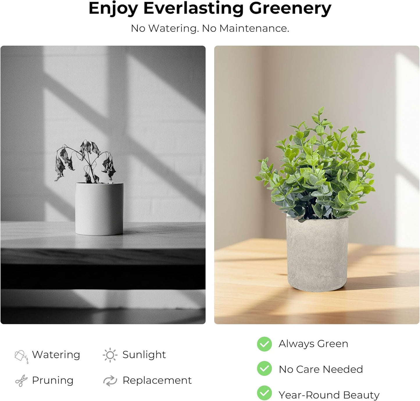 Faux Plants Indoor Small