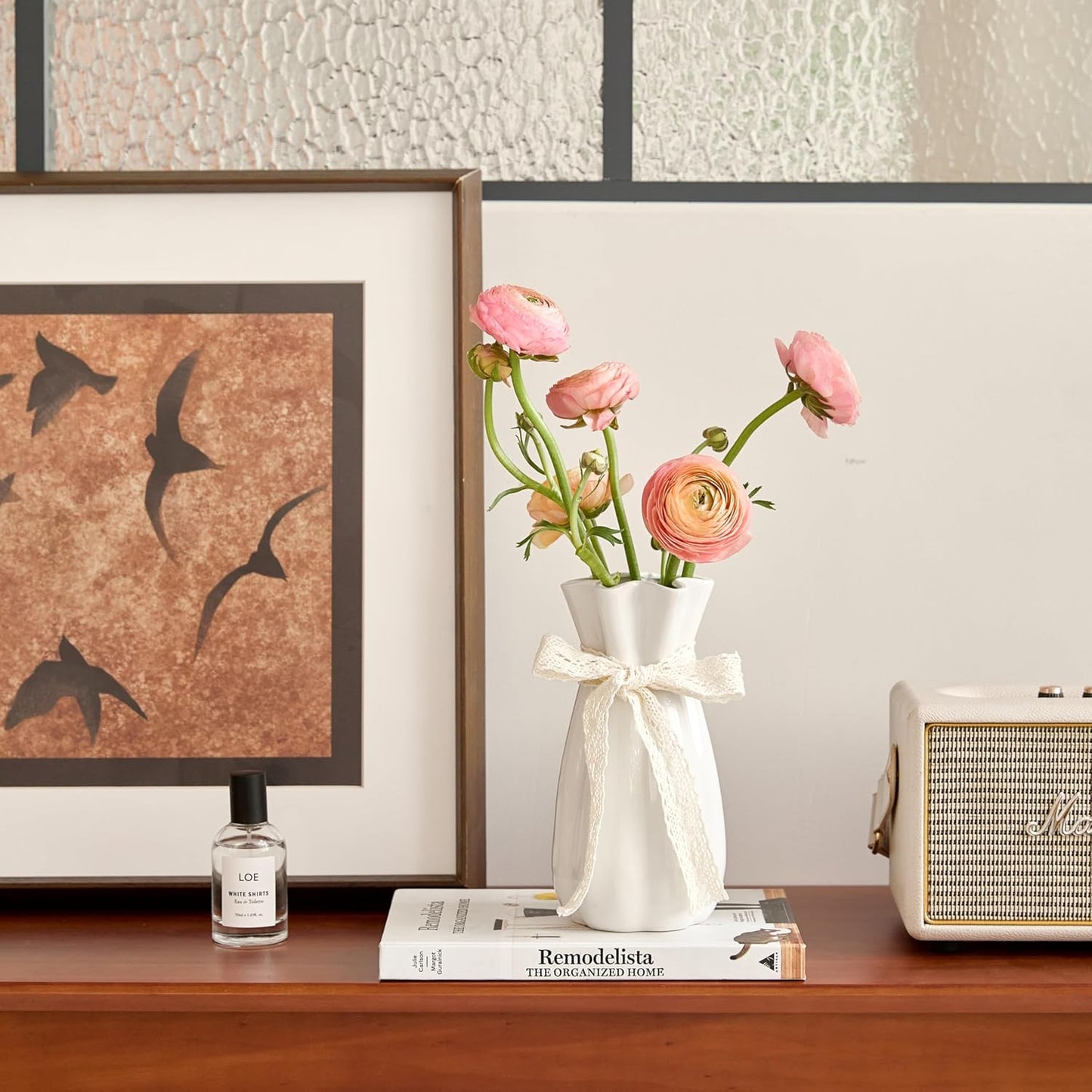 Ceramic Flower Vase / Vase-01 / White