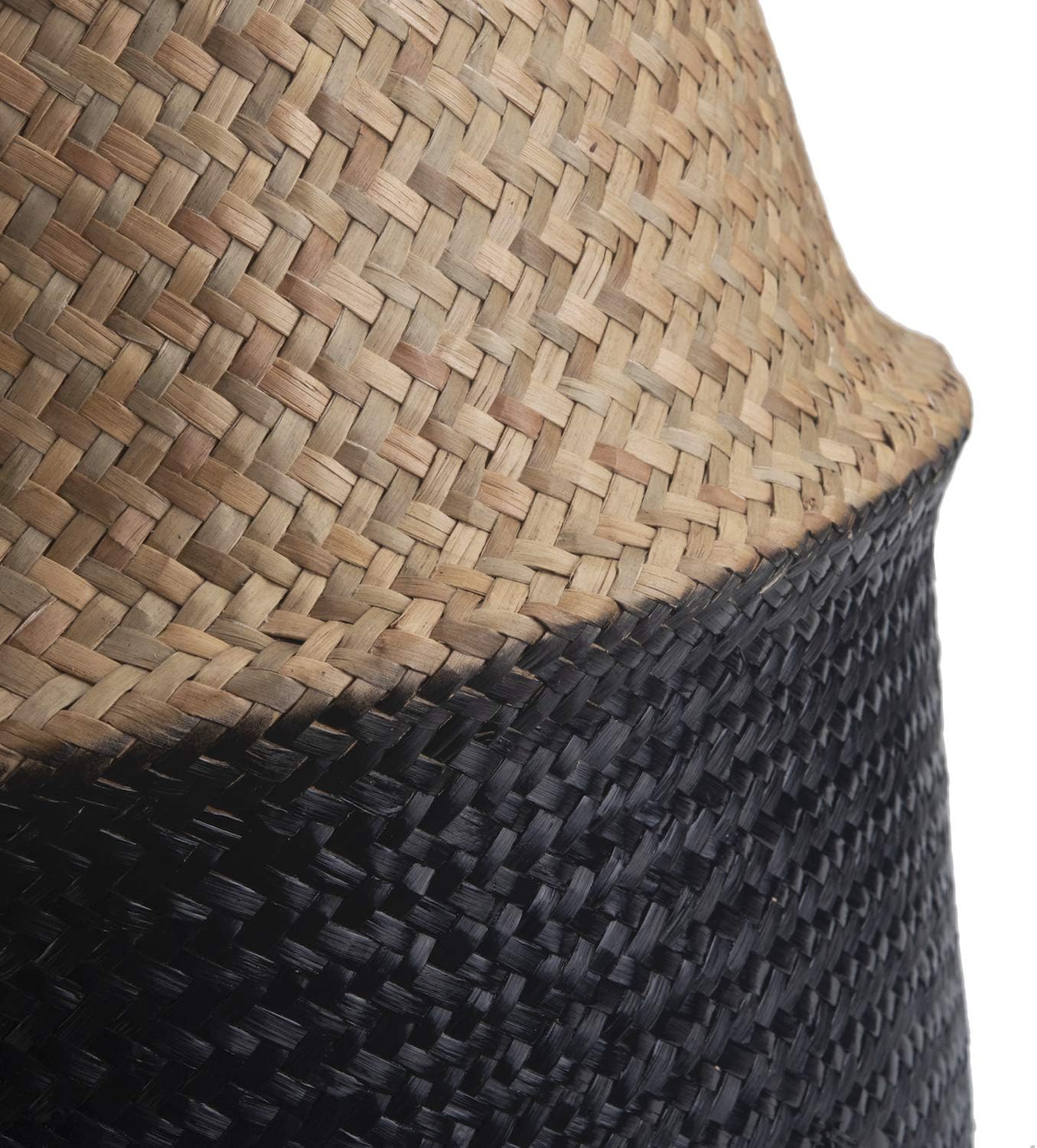 Seagrass Storage Basket / S / Black / 7 Inch