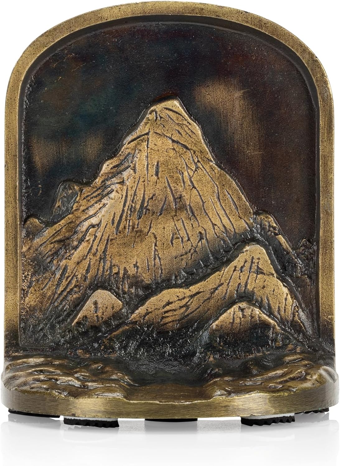 Cast Iron Mountain Bookends Set