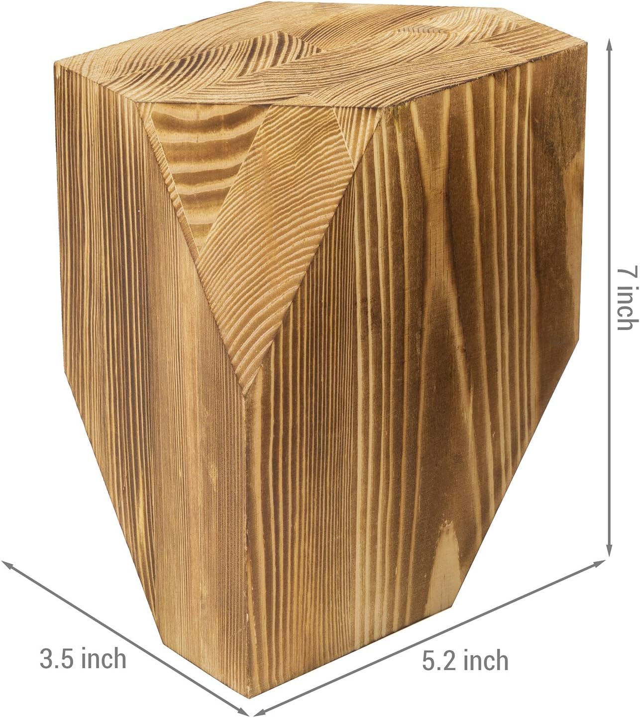 Office Desk Wooden Book Ends / Brown
