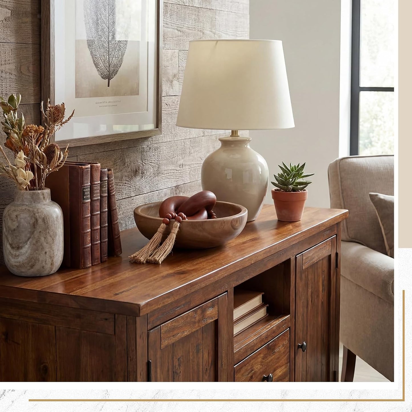 Farmhouse Wooden Decoration Set / Brown