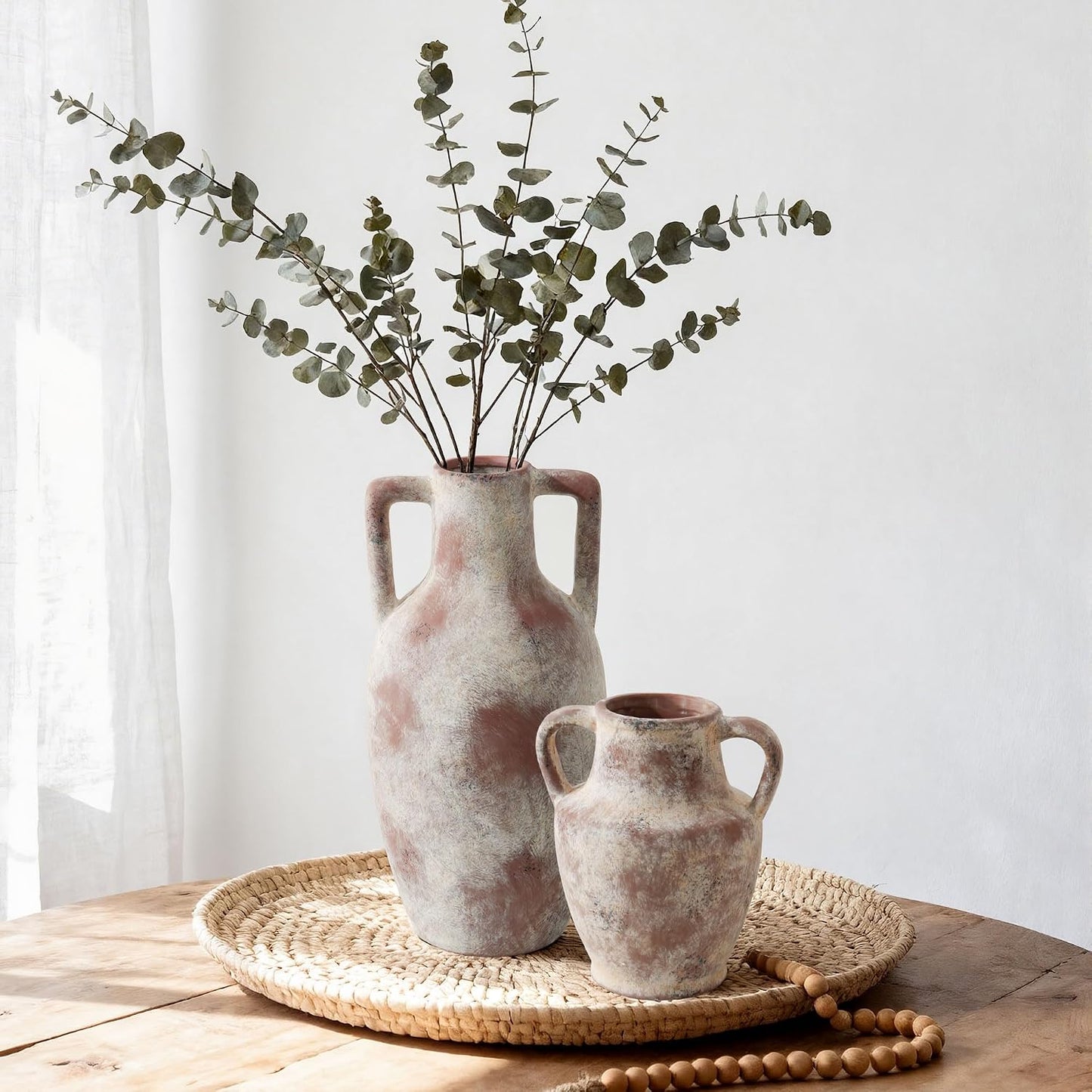 Ceramic Flower Vase / 12.8 In - Terracotta / 12.8 Inch