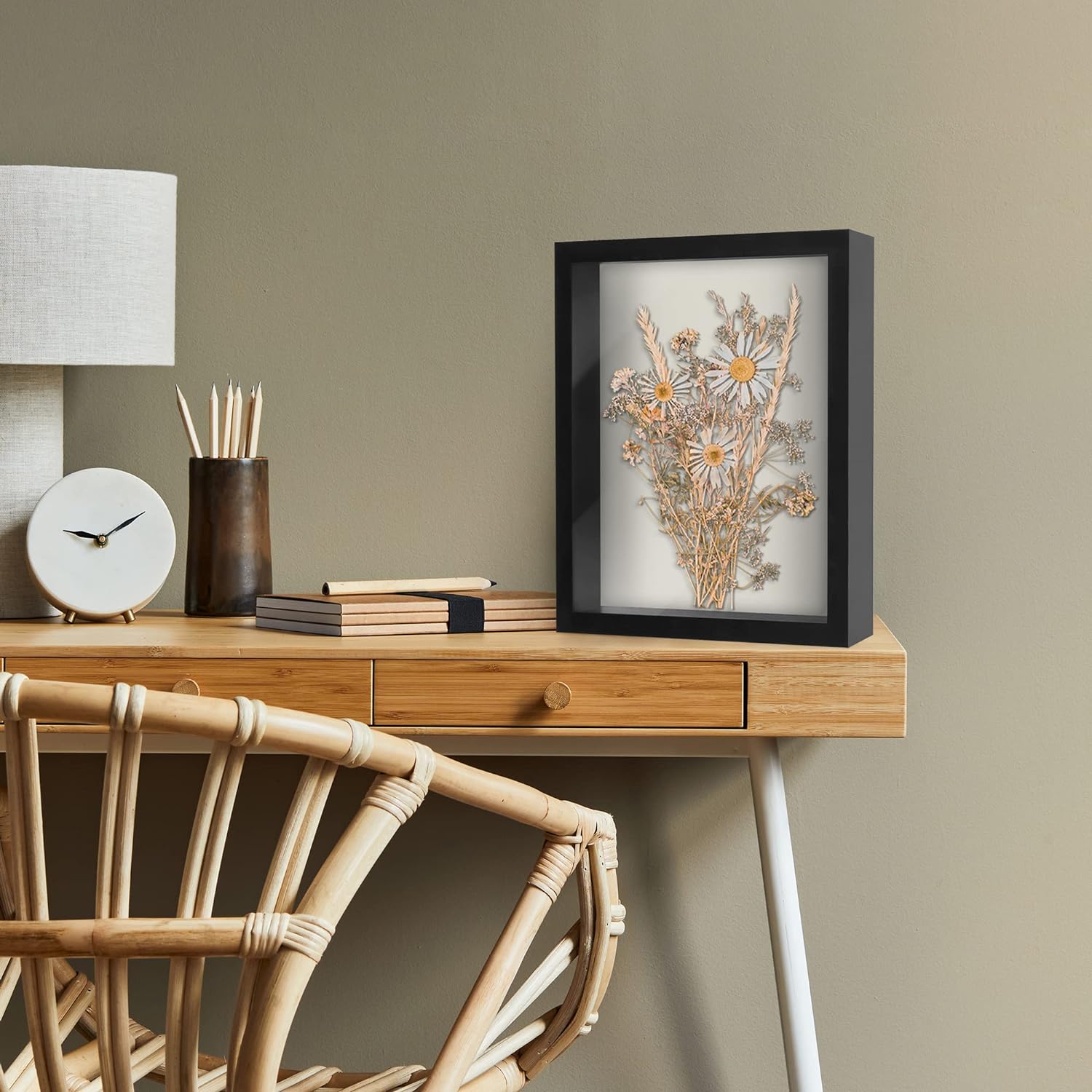 Americanflat 11x14 Shadow Box Frame with Shatter-Resistant Glass - Silhouette Collection - Large Shadow Box Display