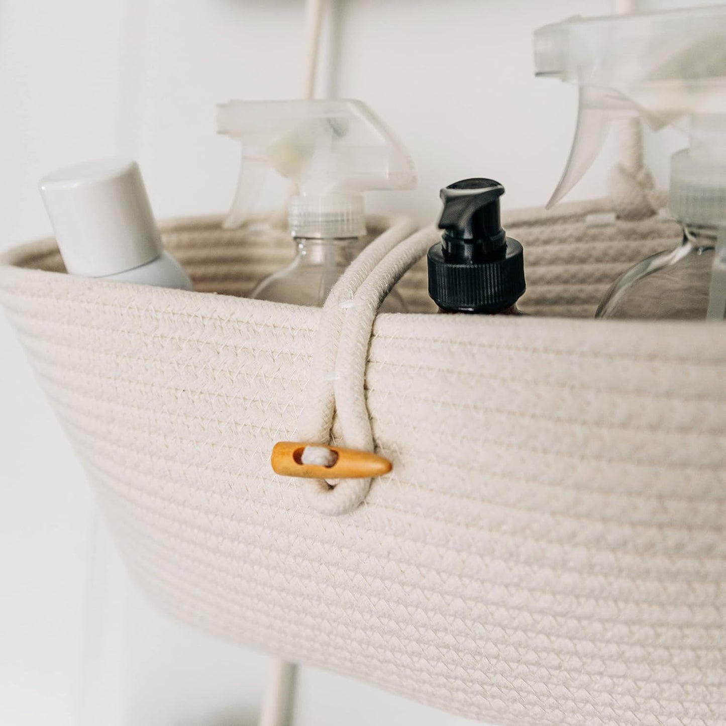 Hanging Storage Basket / Full Off-white / 3-tier
