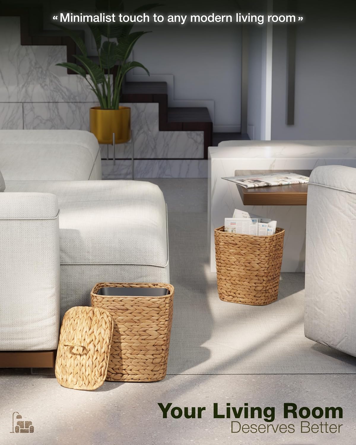 Removable Plastic Inner Bin / 2.6 Gallons - Natural