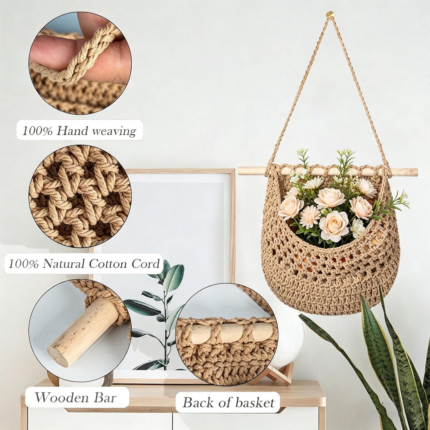Hanging Fruit Basket / Jute