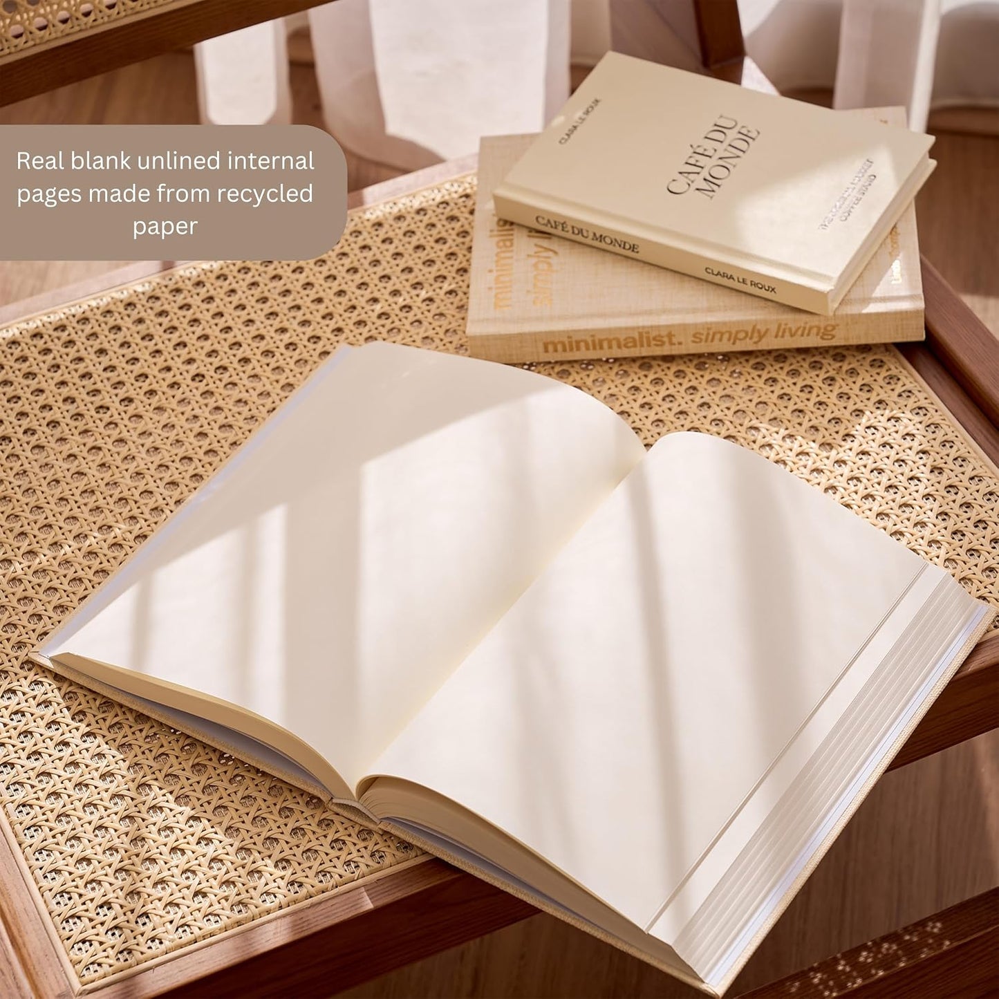 Faux Books for Decoration Coffee Table Books Decorative Books Neutral Room / Beige Warm / Set of 3