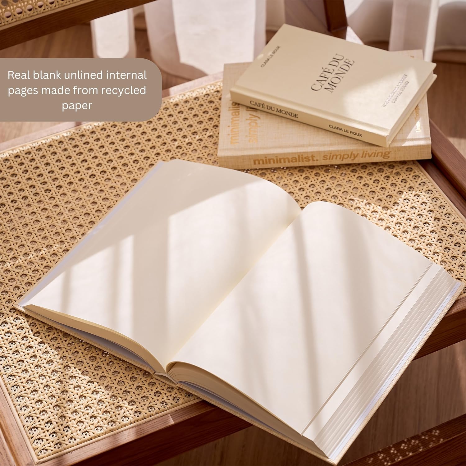 Faux Books for Decoration Coffee Table Books Decorative Books Neutral Room / Beige Warm / Set of 3