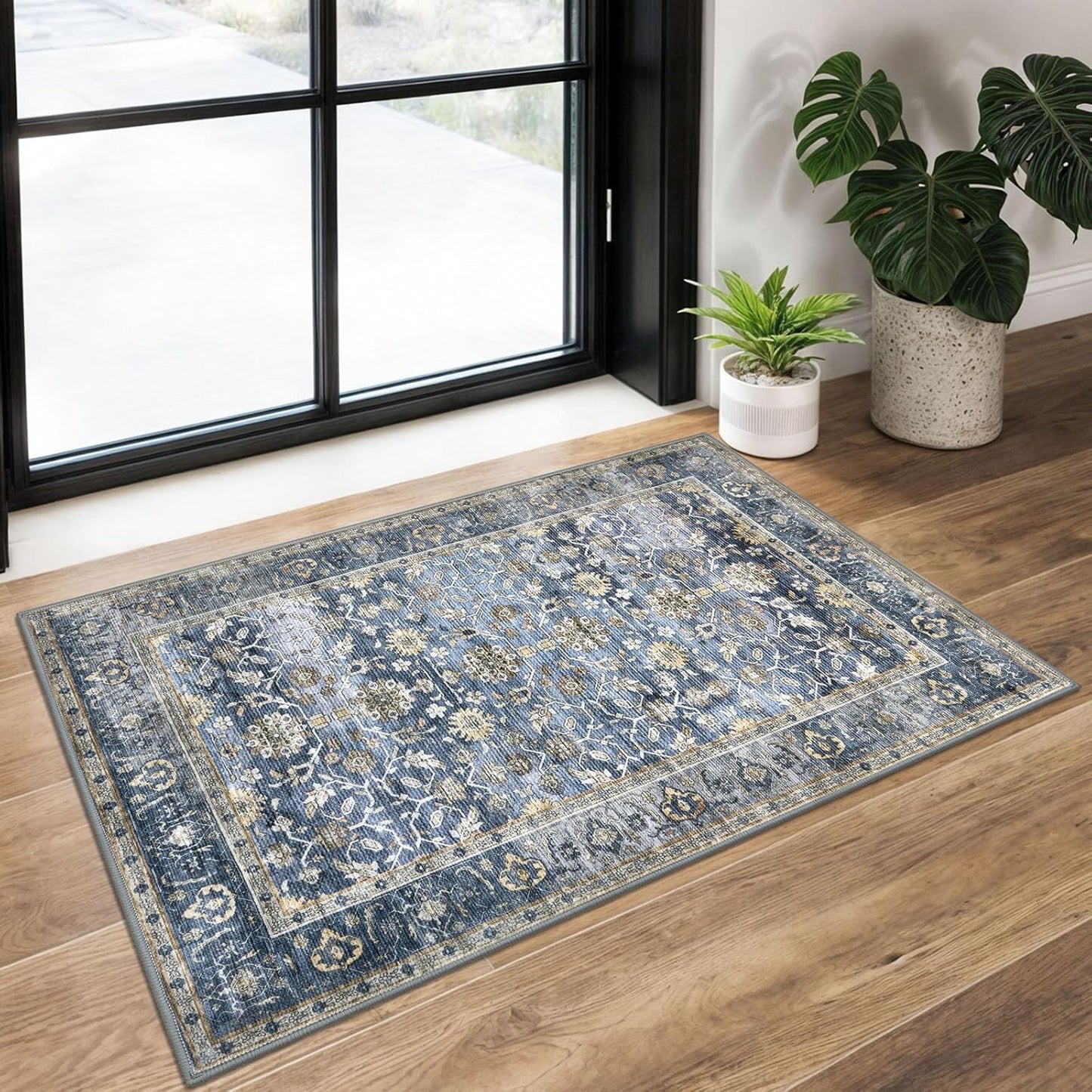 YIHOUSE Washable Western Cabin Area Rug 2x3 Entryway