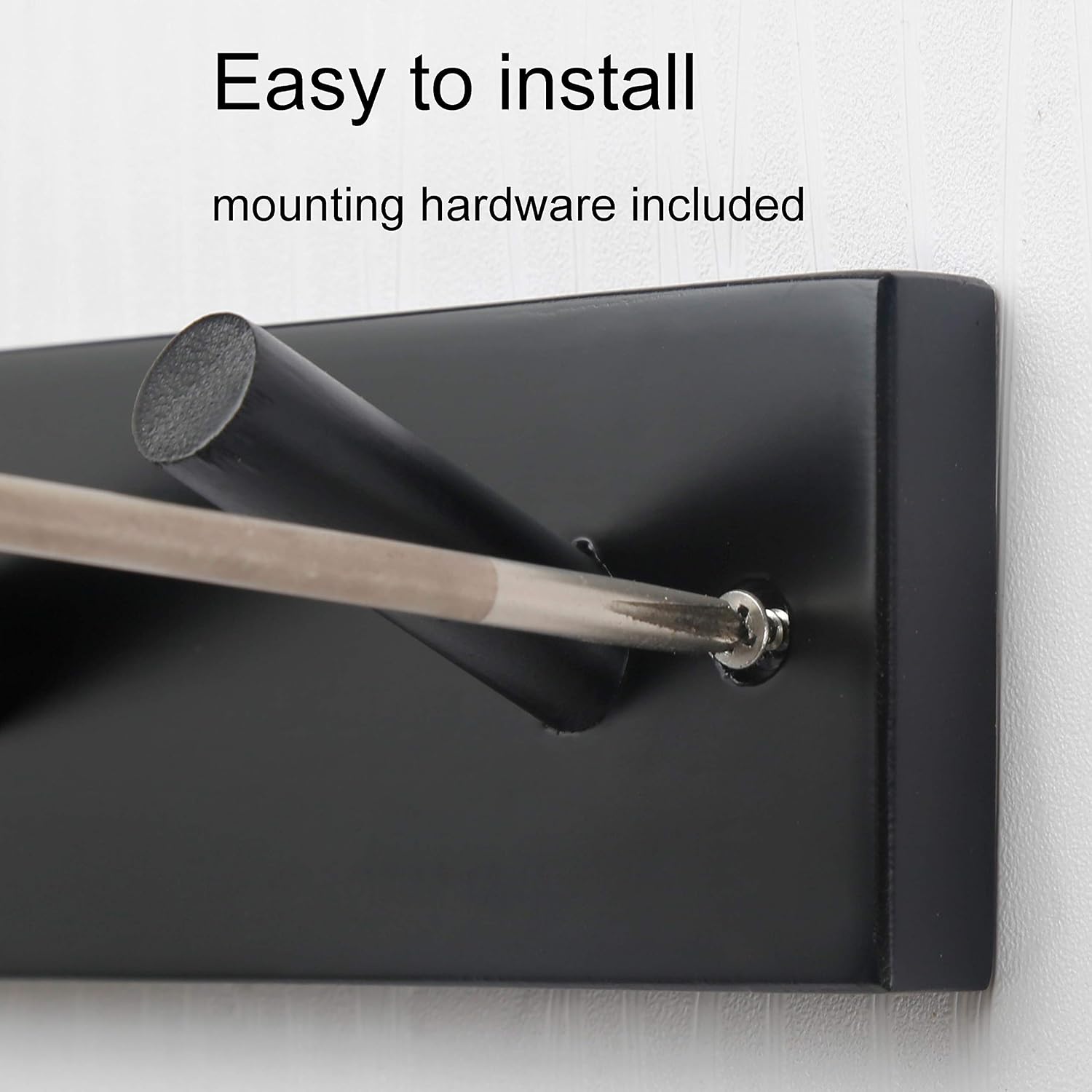 WEBI Coat Rack Wall Mounted,16" Hole to Hole,Coat Hanger Wall Mount with 5 Hooks for Hanging Coats,Hook Rack Peg Rail