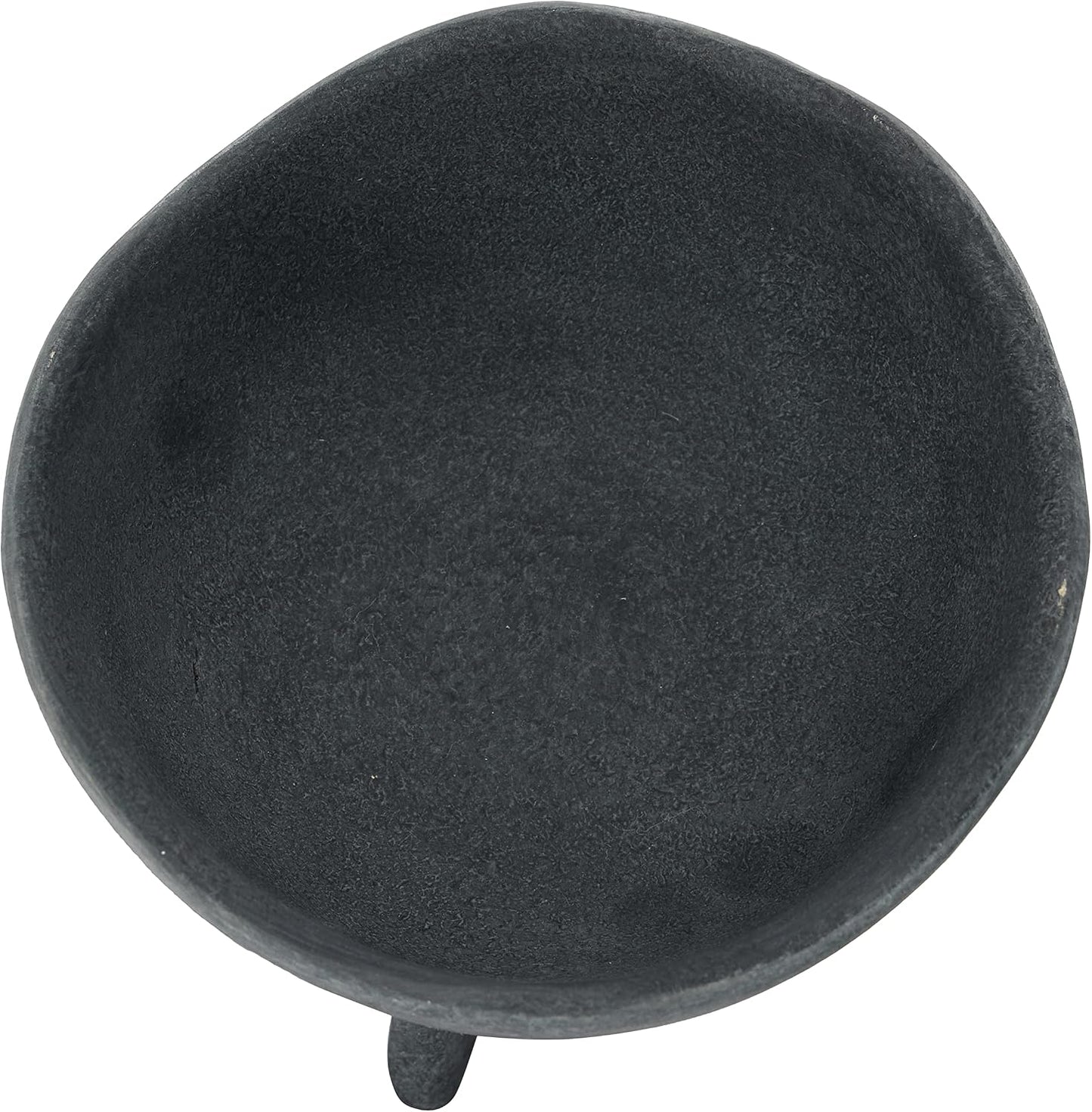 Creative Co-Op Boho Terracotta Footed Bowl / Slate Grey / Set of 4