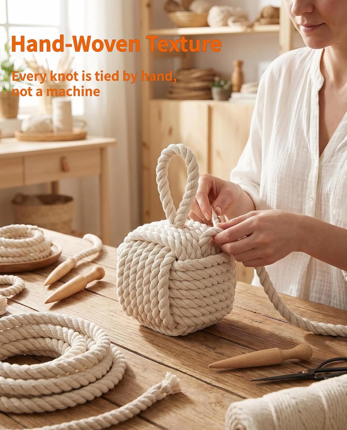 Rope Knot Design / Beige