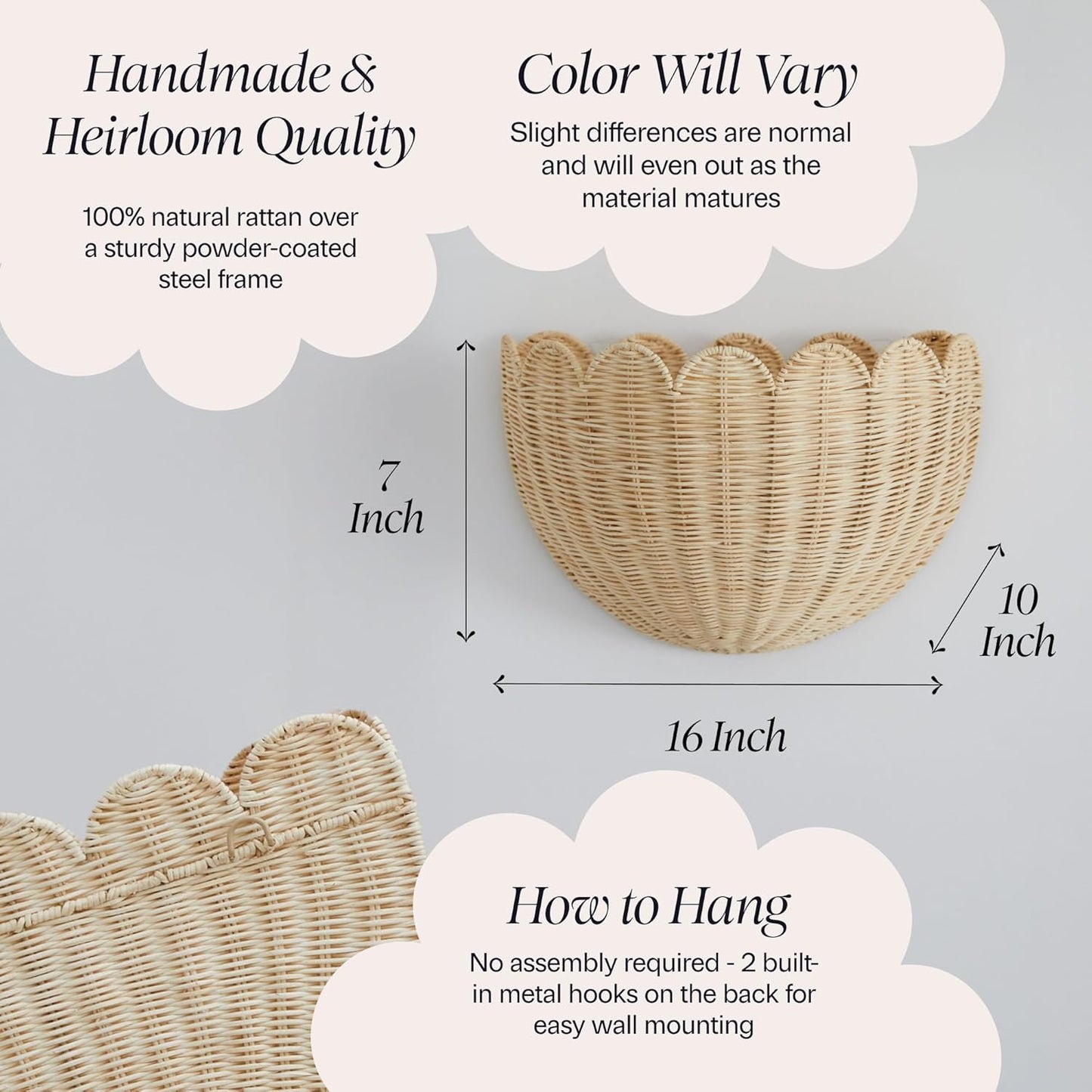 Hand Woven Basket / Natural