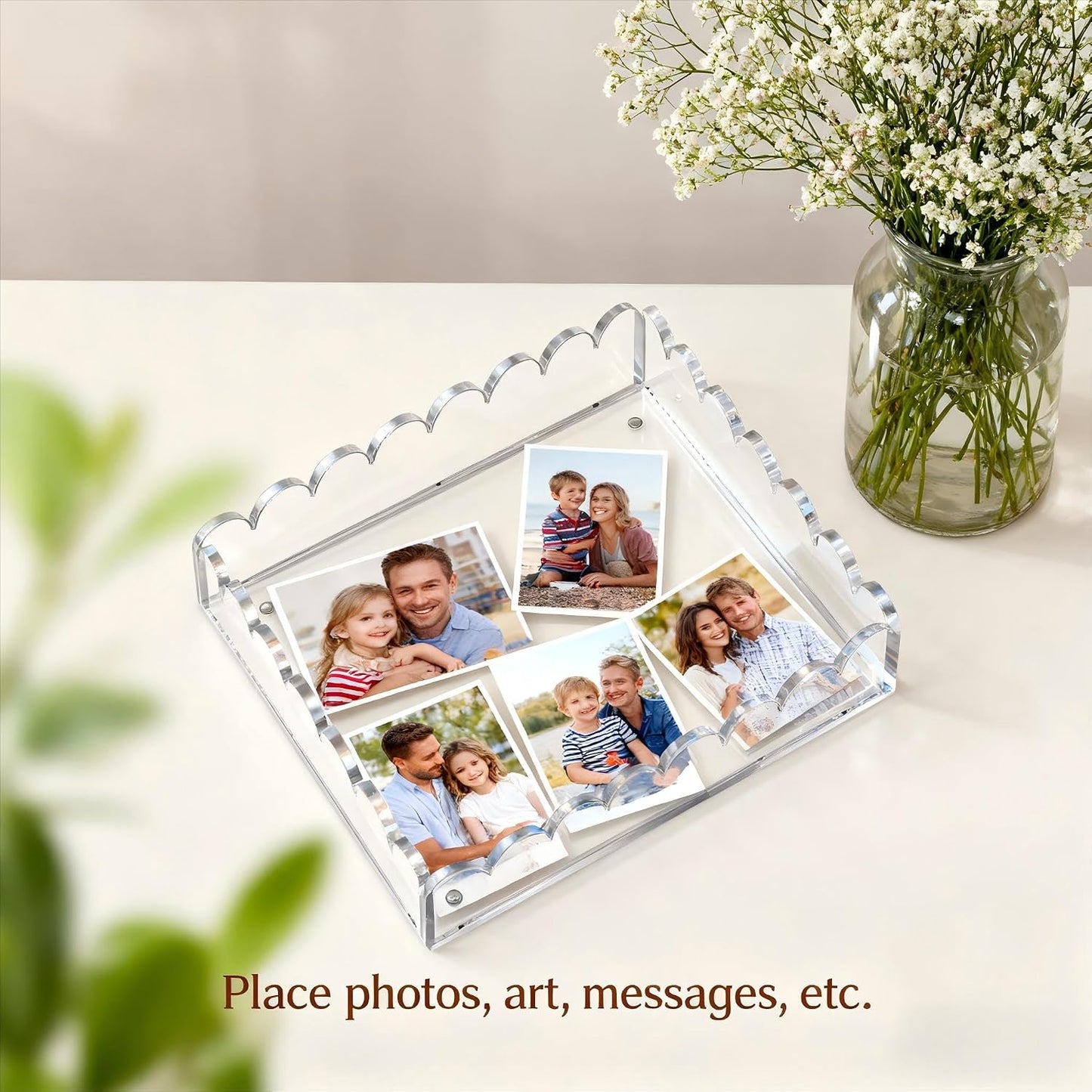 Scalloped Magnetic Tray / 8 x 8