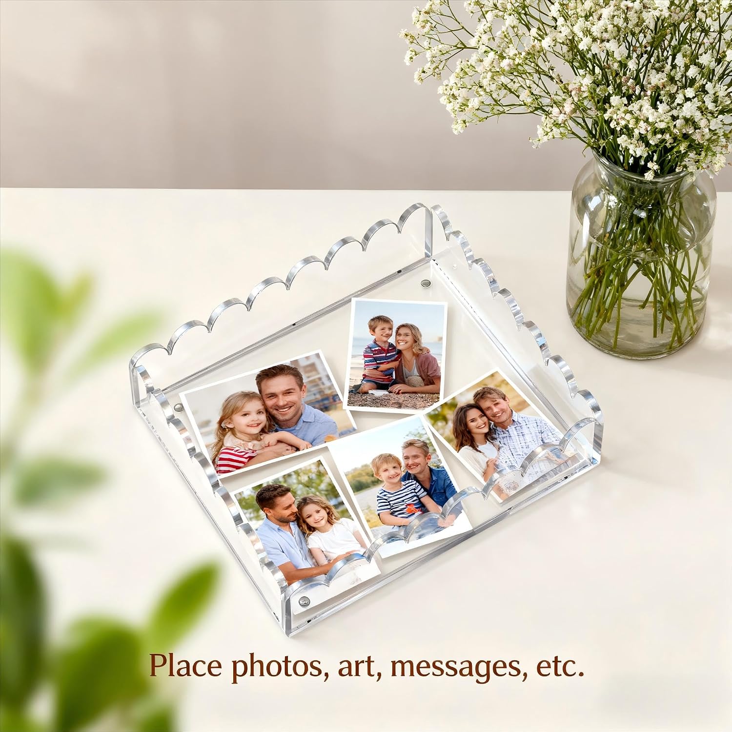 Scalloped Magnetic Tray / 8 x 8