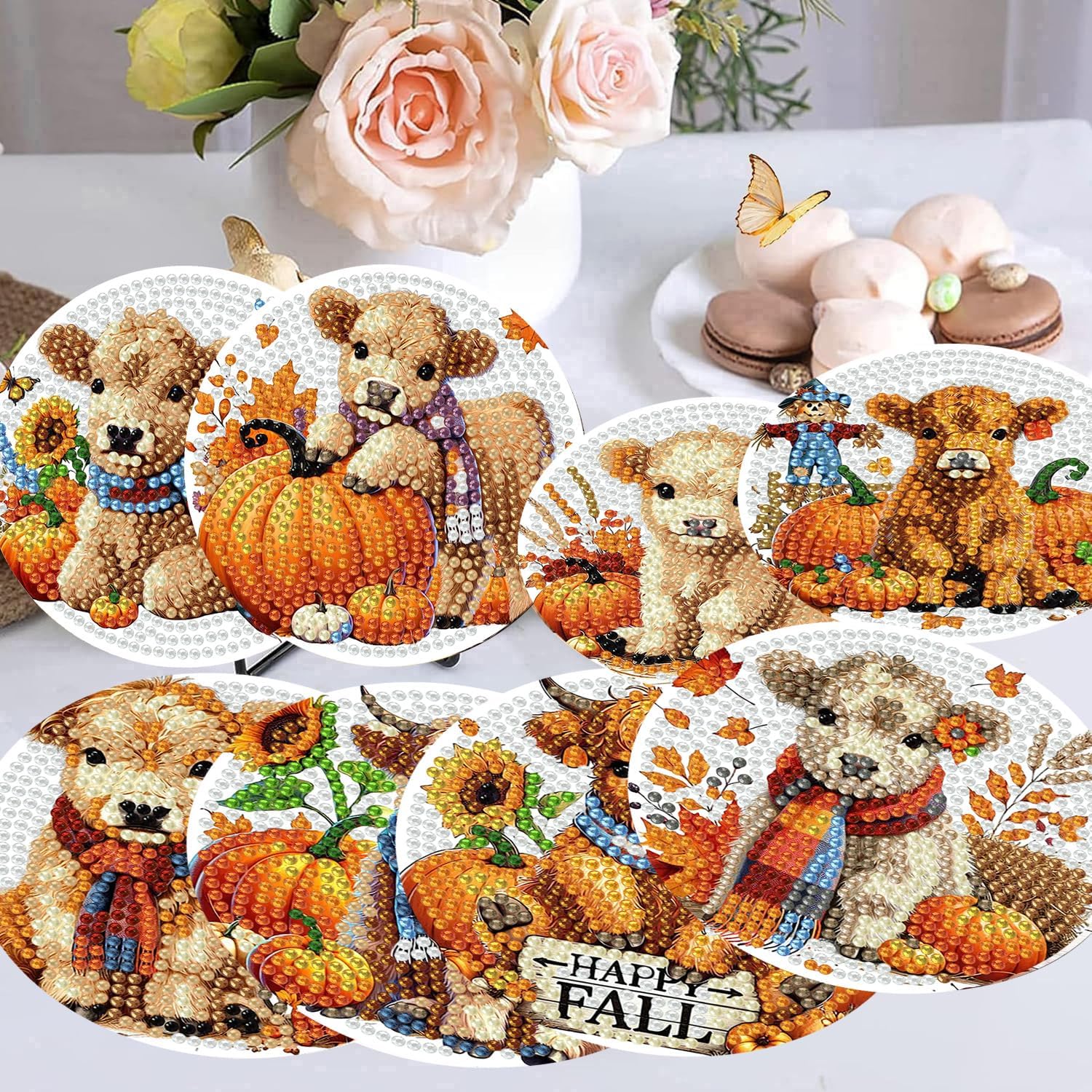 Holder Cork Pads / Fall Cow / Set of 8