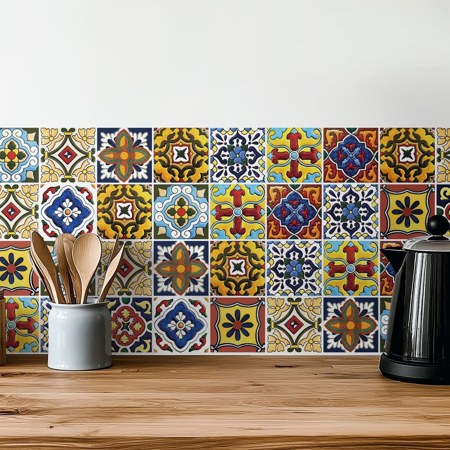 Tuscan Style Tile Decals / 4 x 4 / Set of 30