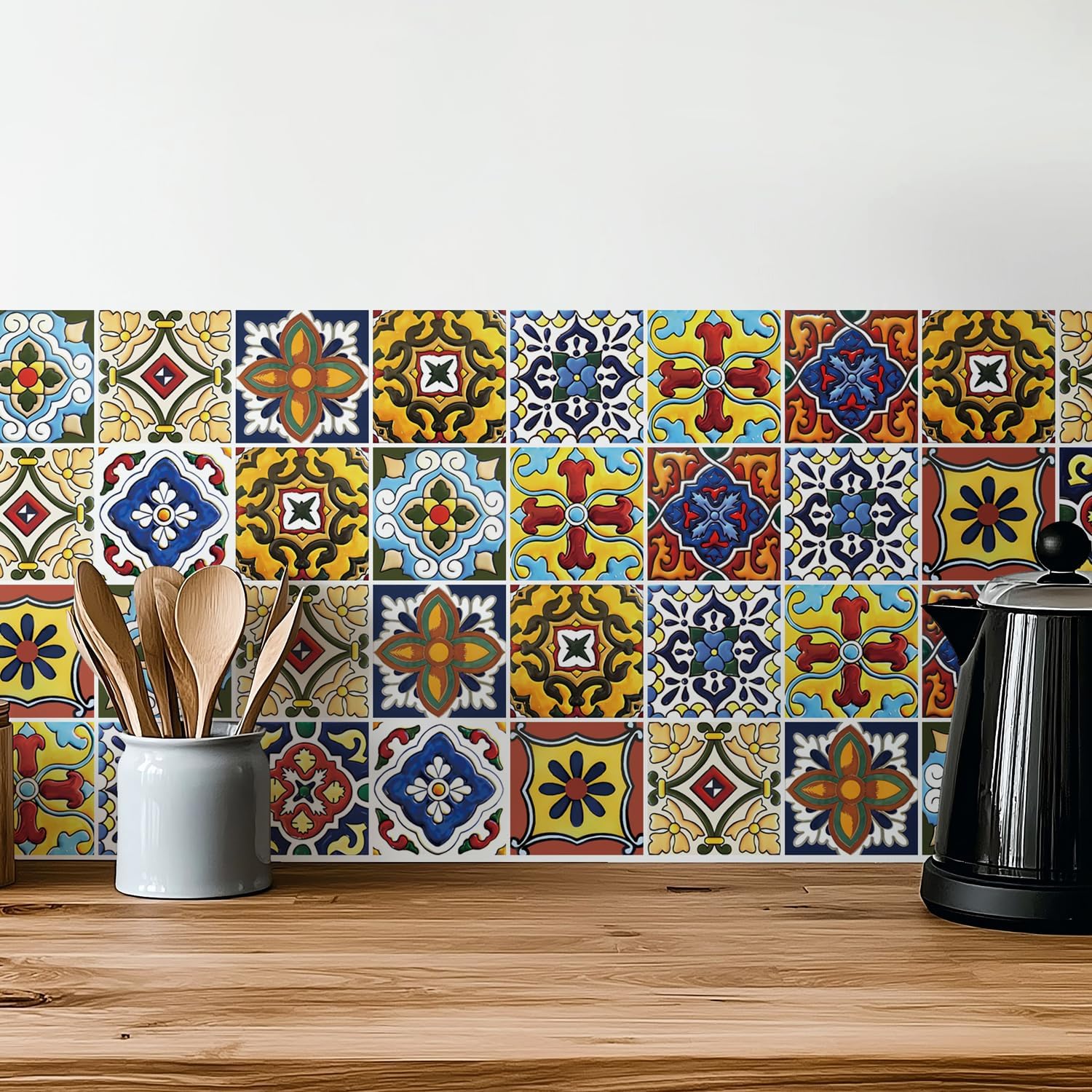 Tuscan Style Tile Decals / 4 x 4 / Set of 30