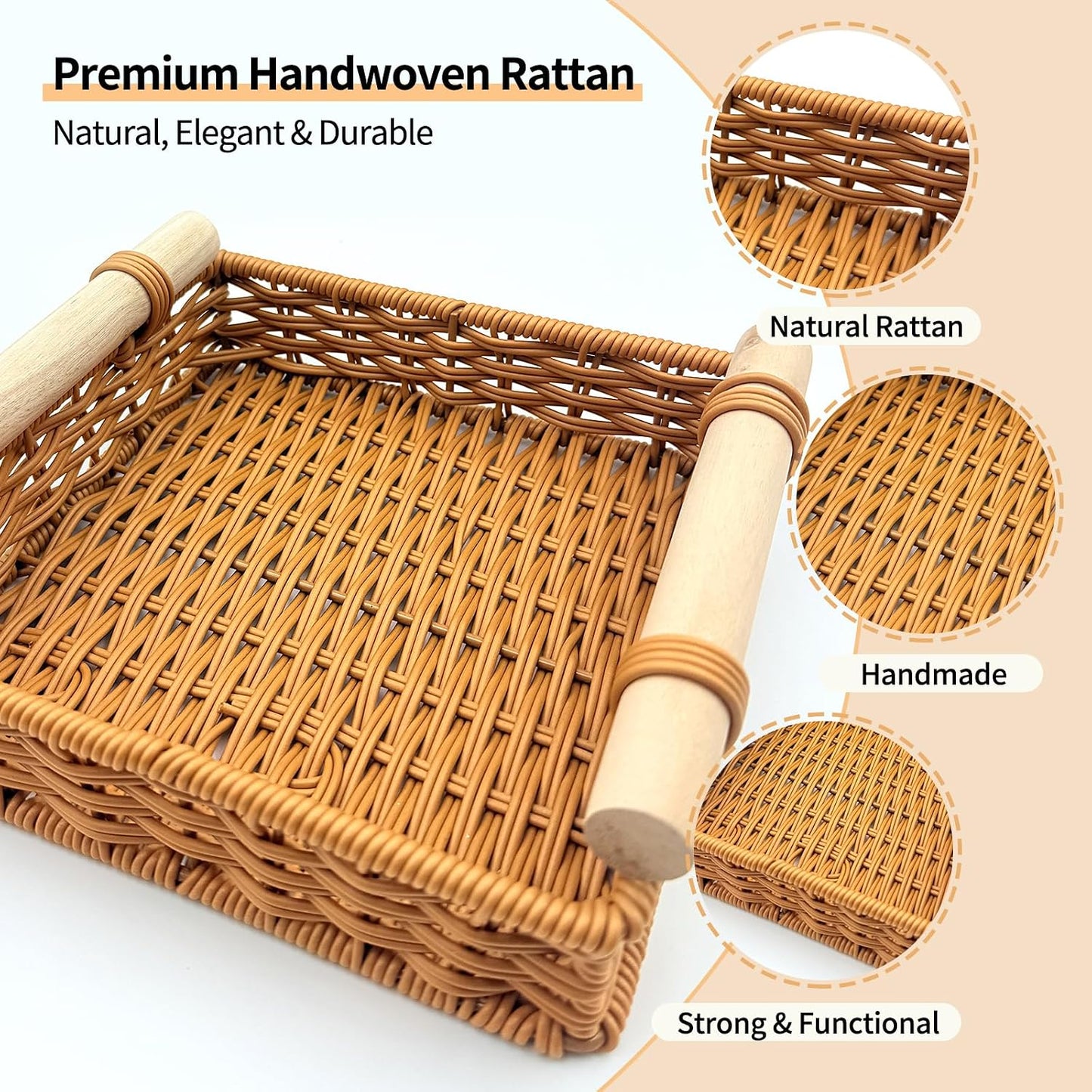 Rattan Napkin Holder Set / Set of 2