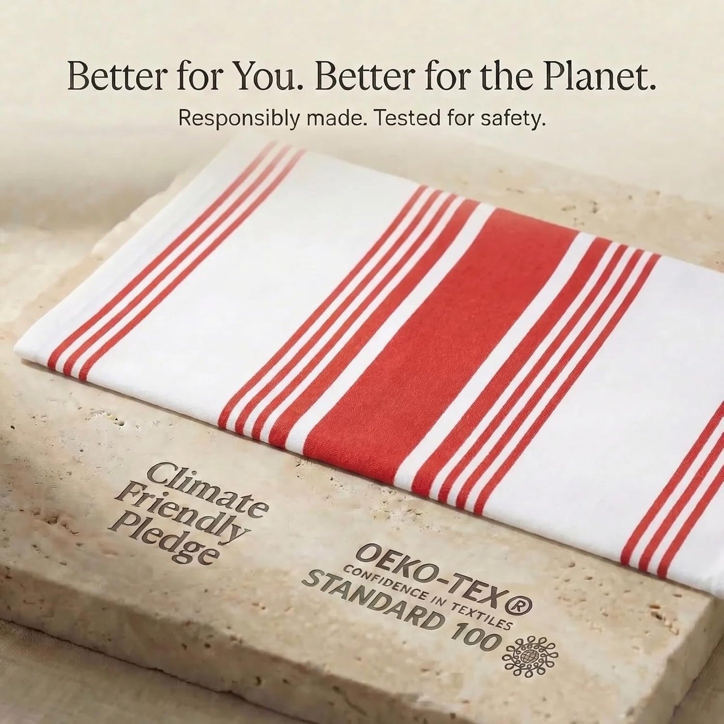 Urban Villa Kitchen Towels Cotton Dish Towels 20”x30” (Set of 6) Chillired