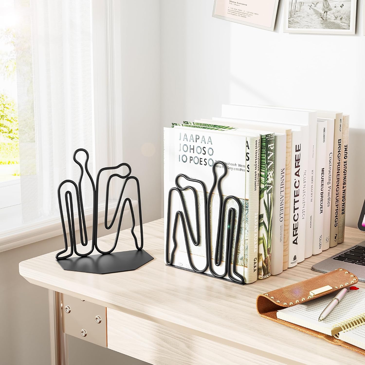 Metal Novelty Bookends / Heavy Duty Book